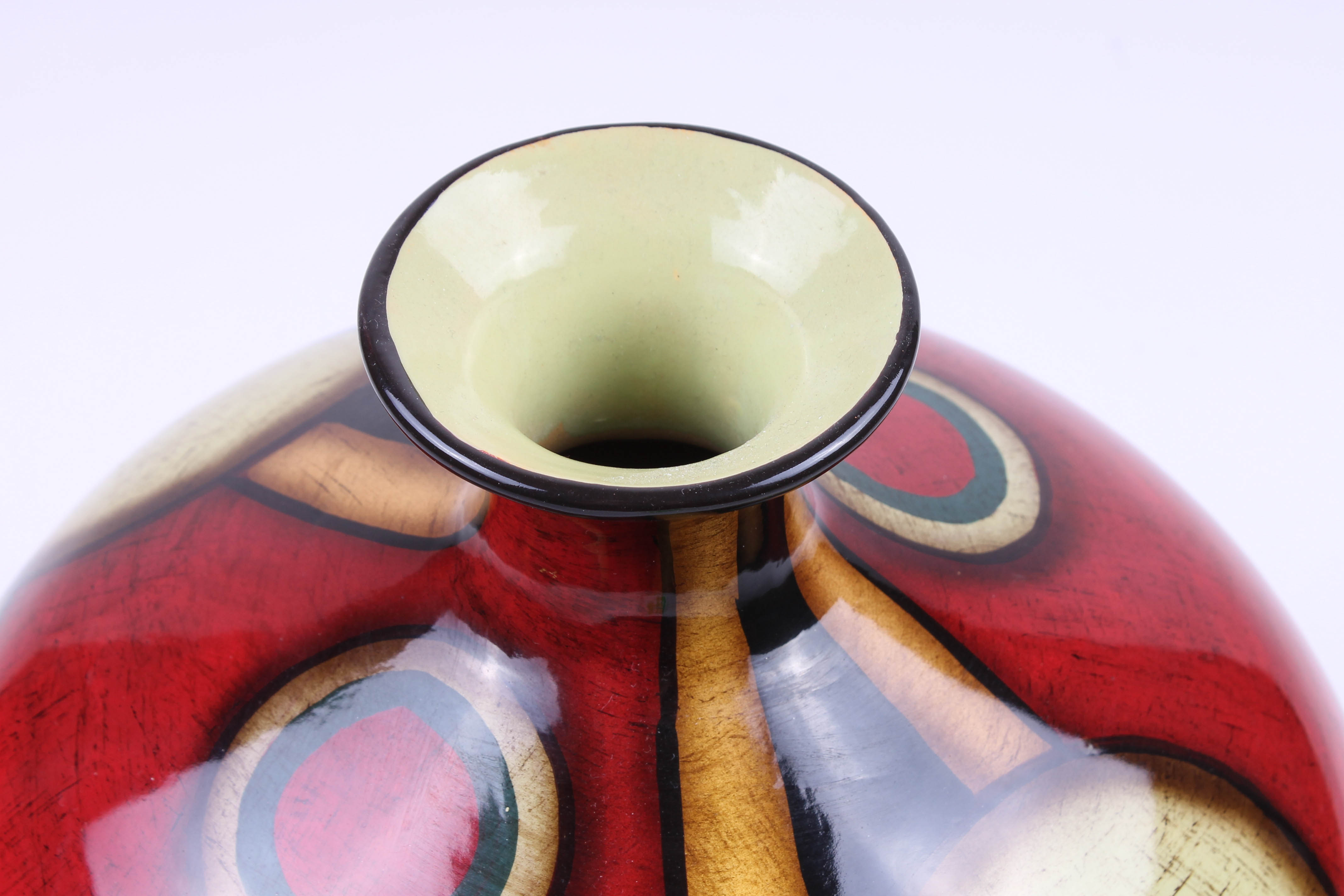 Pair of Colorful Contemporary Vessels