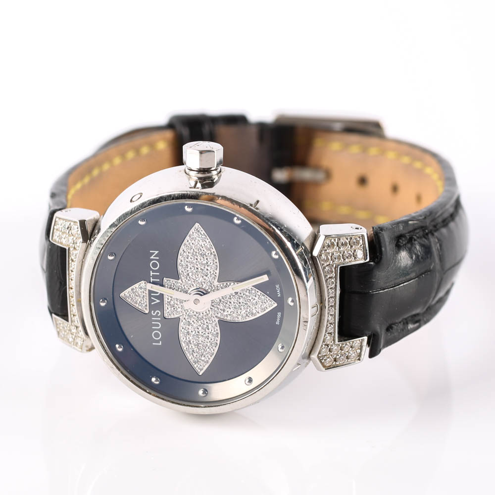 Louis Vuitton "Tambour" Diamond Watch