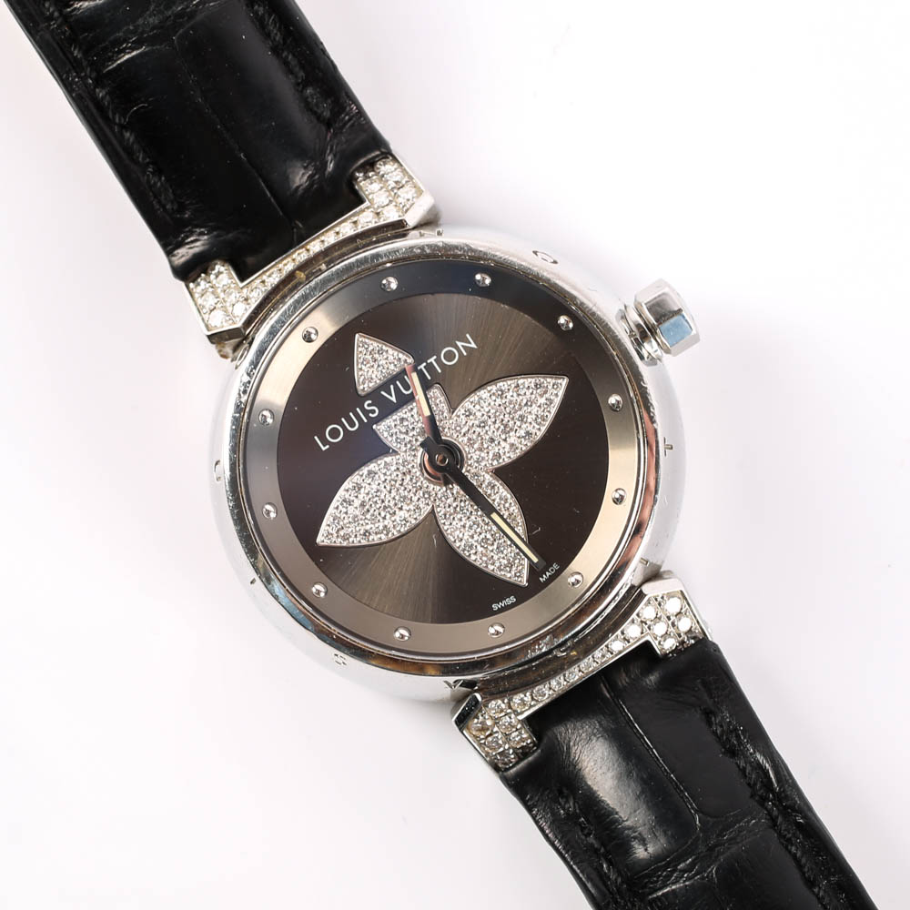 Louis Vuitton "Tambour" Diamond Watch
