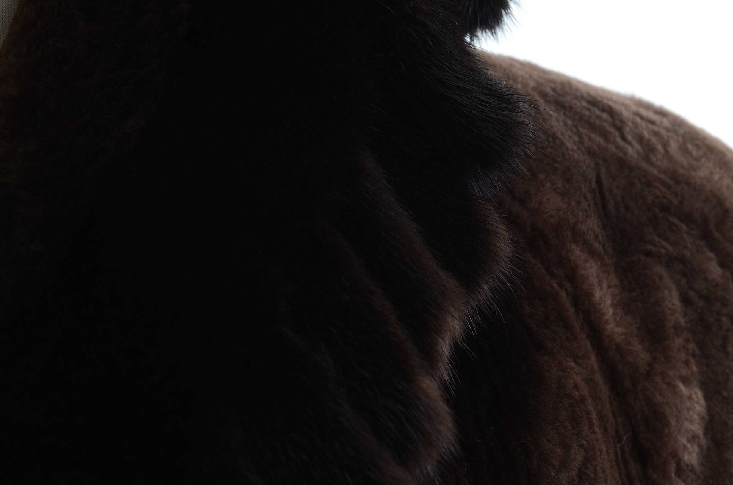 Luxurious Exclusive Vintage Birger Christensen Natural Reserve Fine Sheared Beaver and Ranch Mink Fur Coat Trimmed in Mink Tails