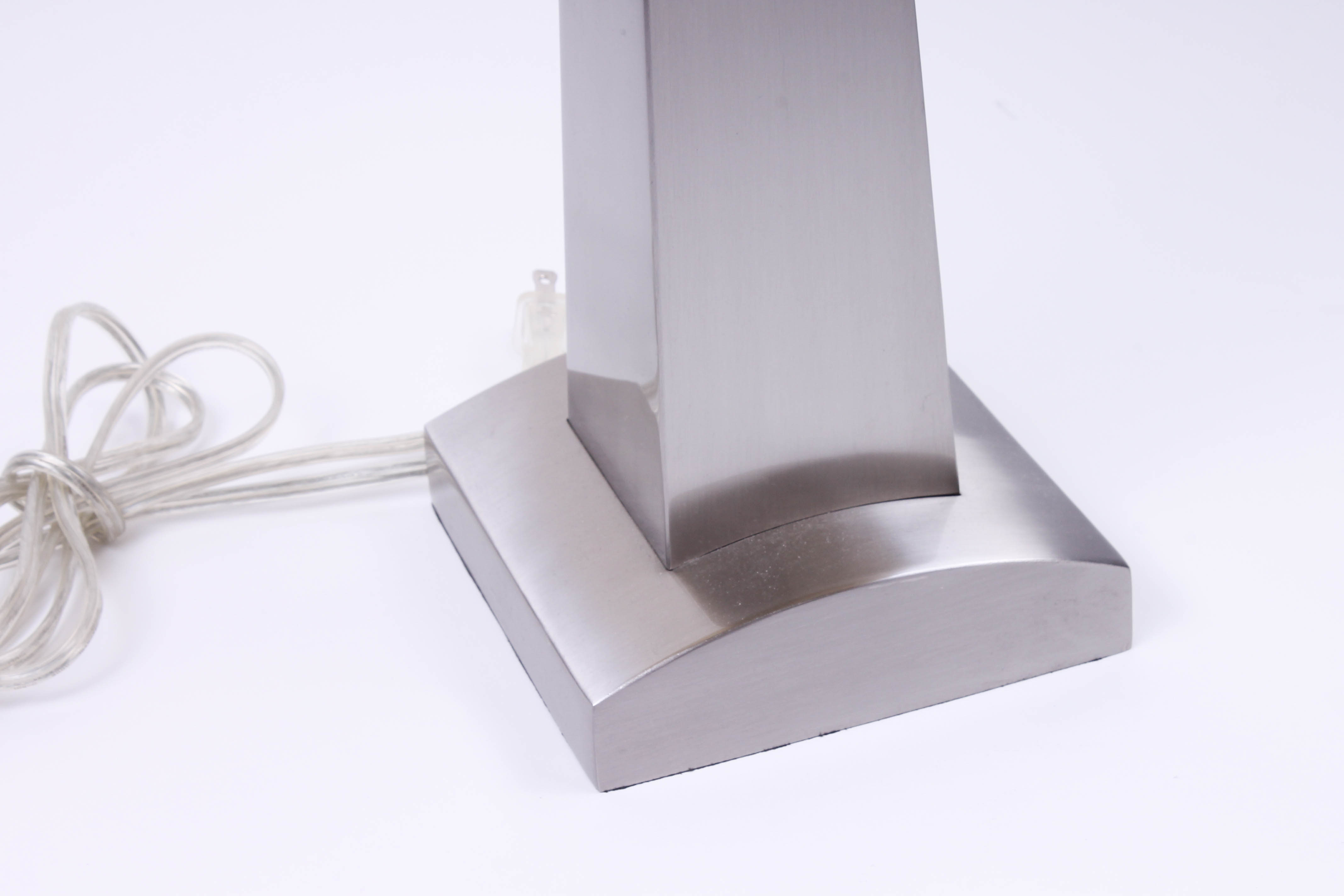 Chromed Metal Table Lamp