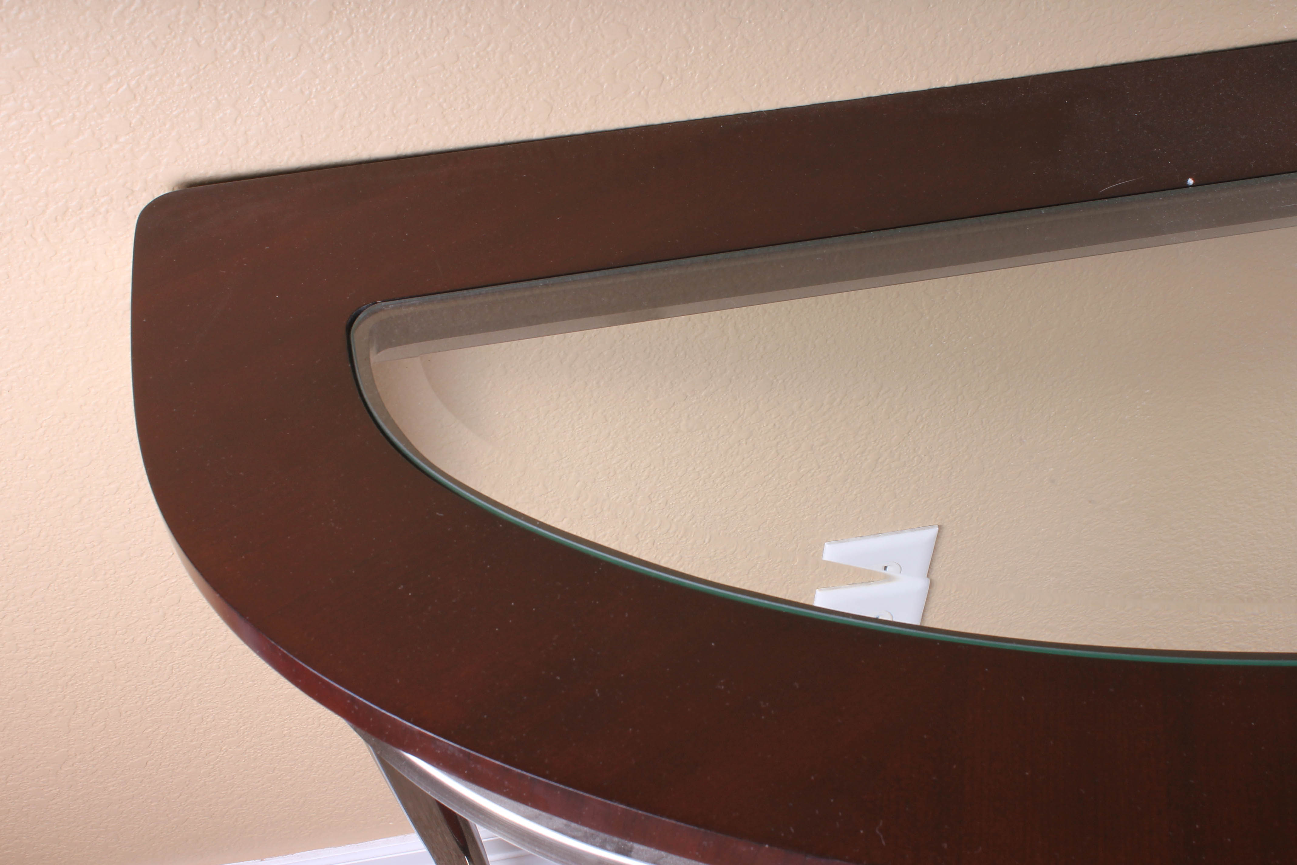 Contemporary Metal and Wood Console Table