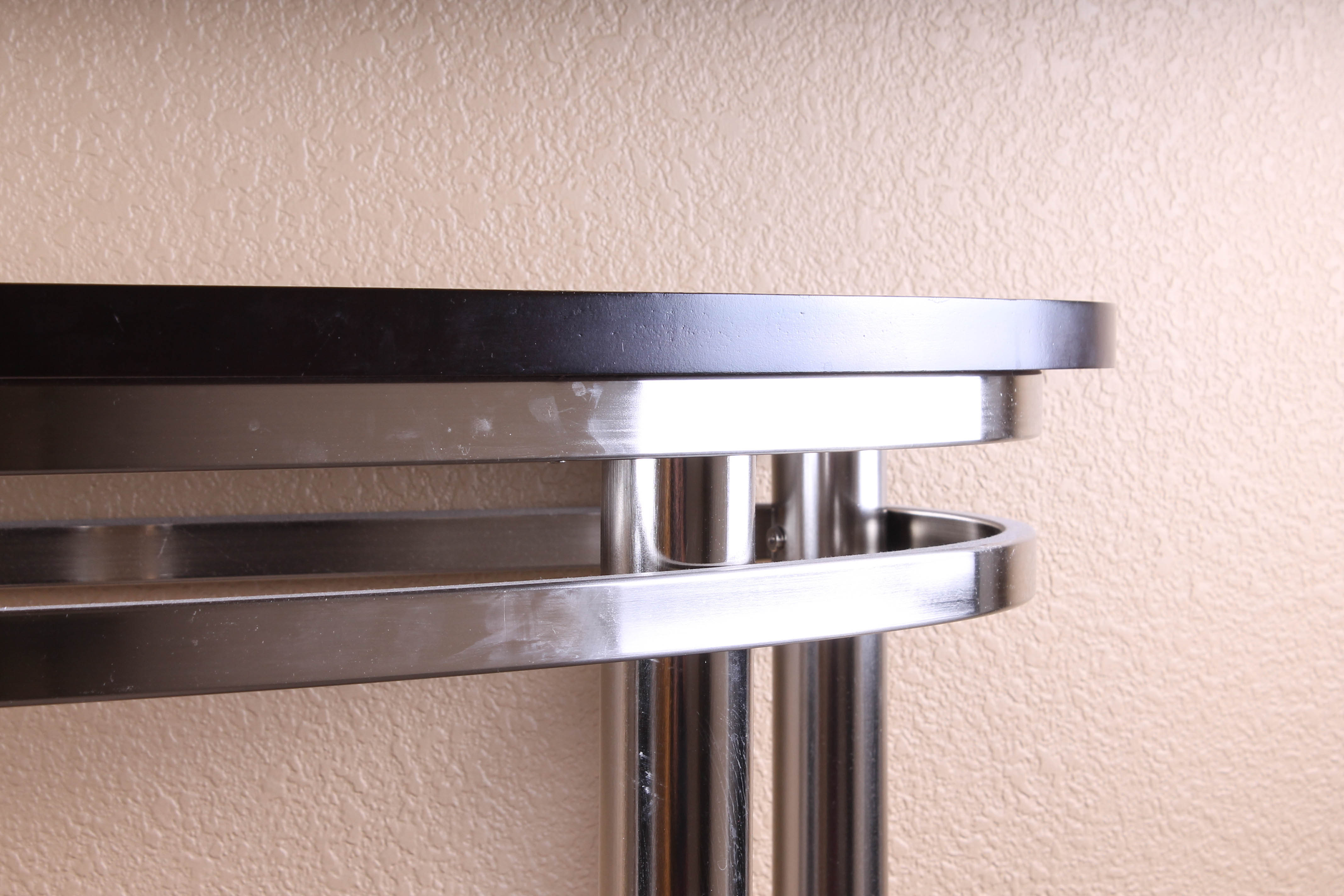 Contemporary Metal and Wood Console Table