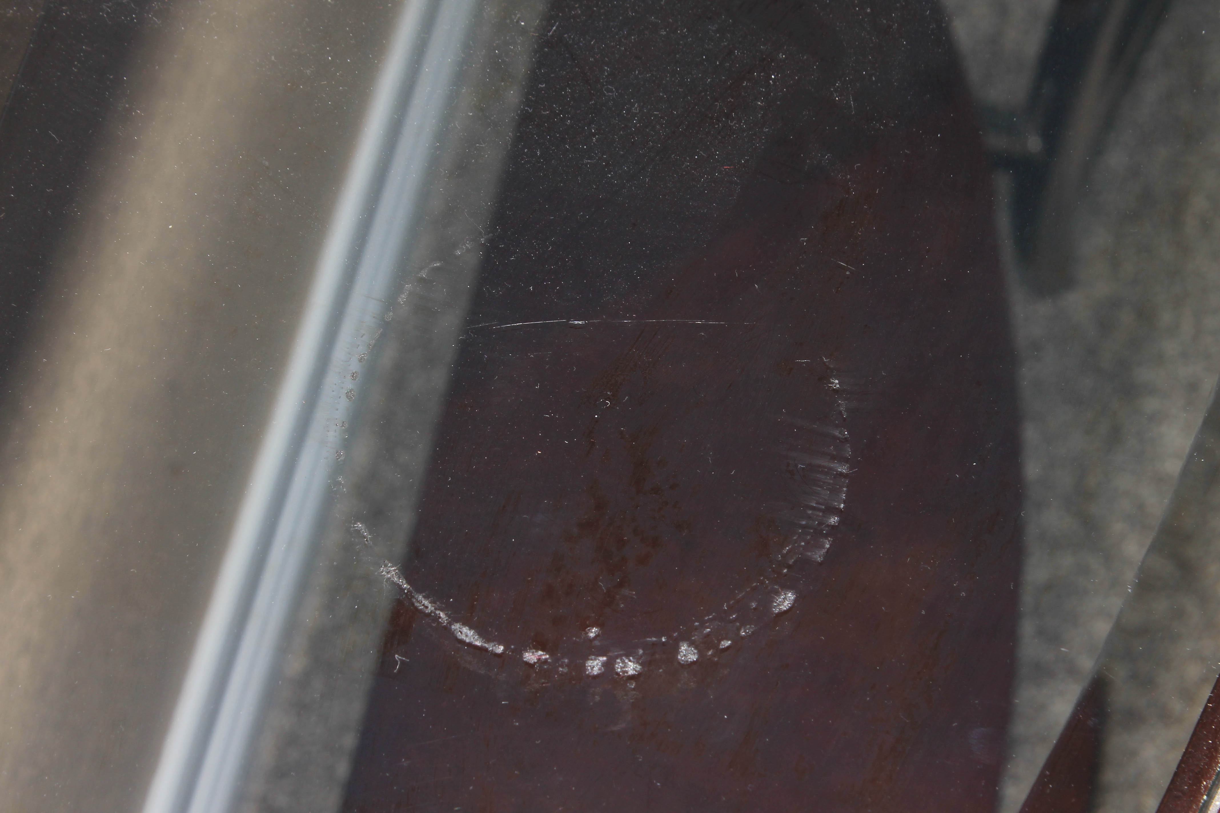 Contemporary Metal and Wood Console Table