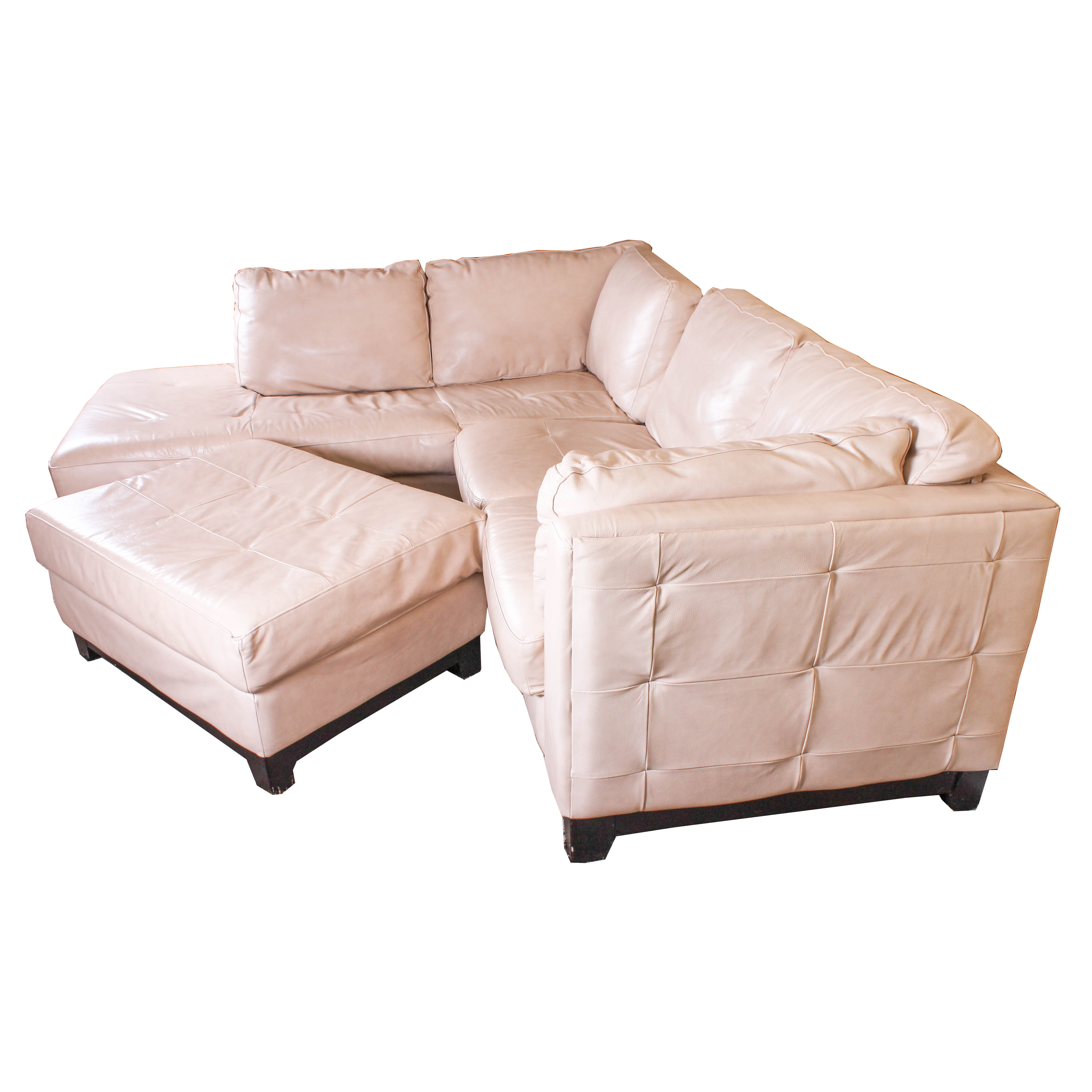Contemporary Sofa Sectional with Ottoman