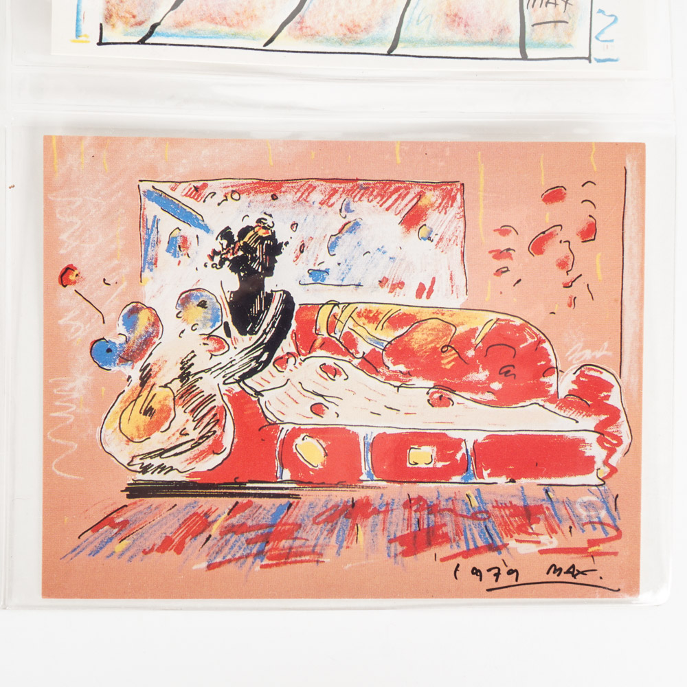 Set of Eight Peter Max Postcards
