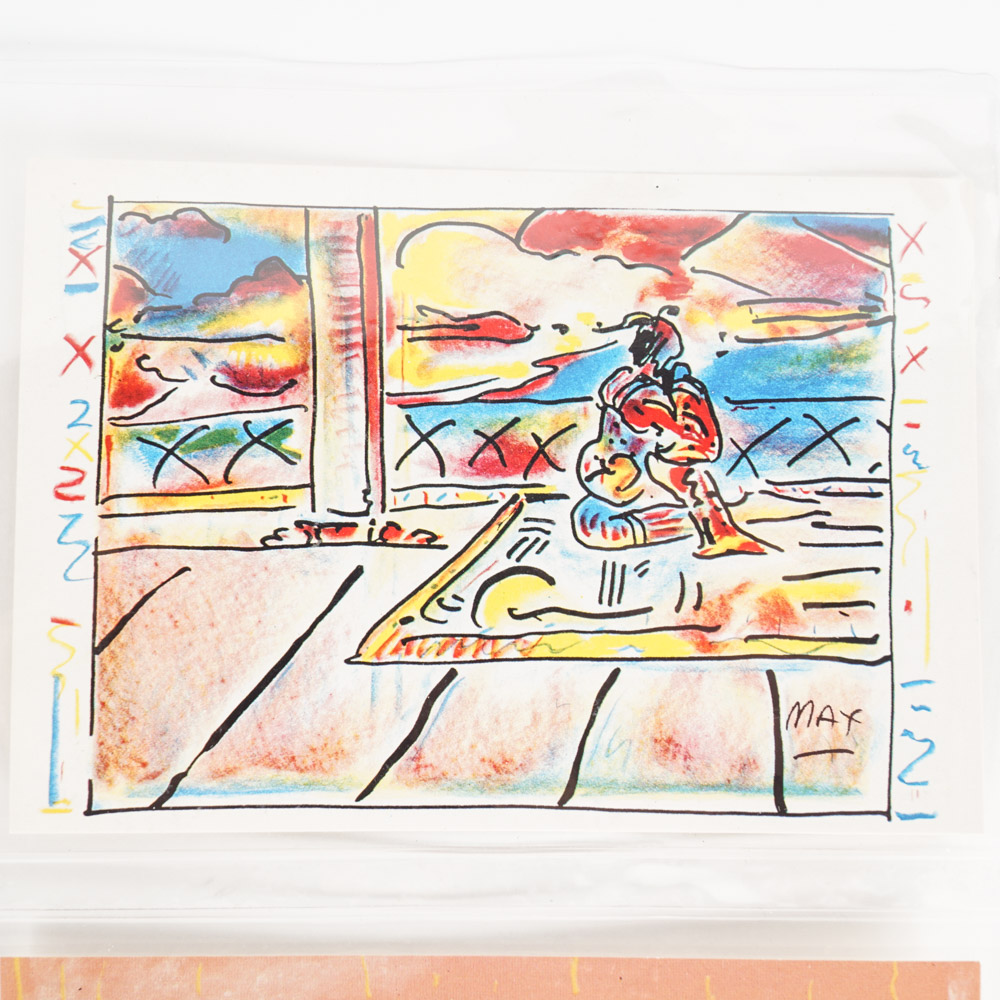 Set of Eight Peter Max Postcards