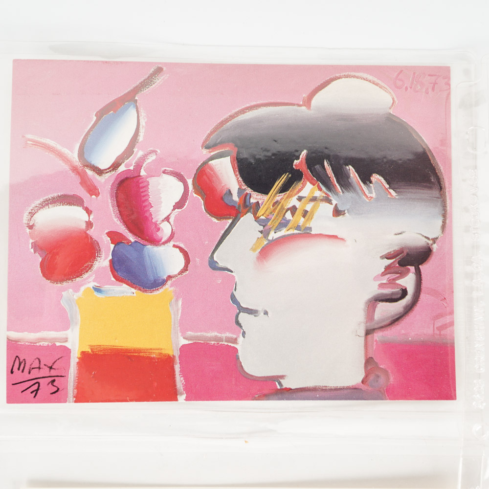 Set of Eight Peter Max Postcards