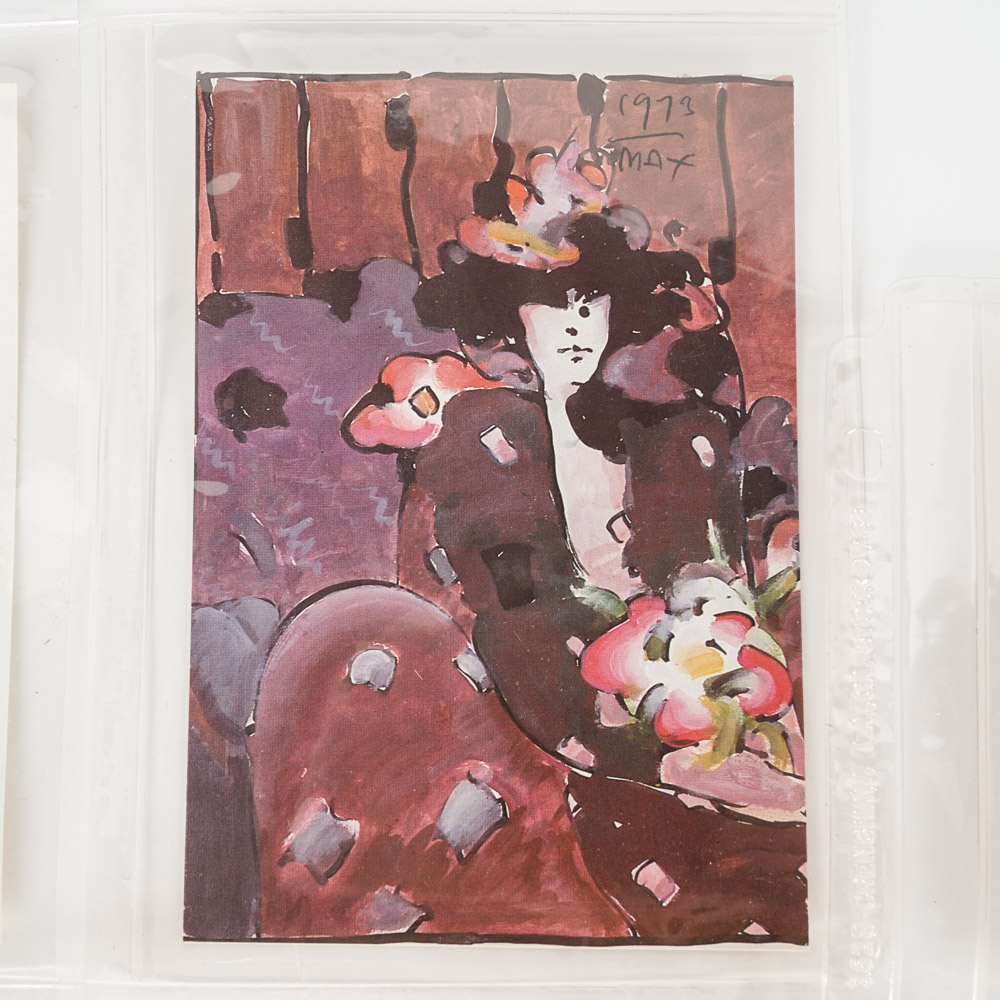 Set of Eight Peter Max Postcards