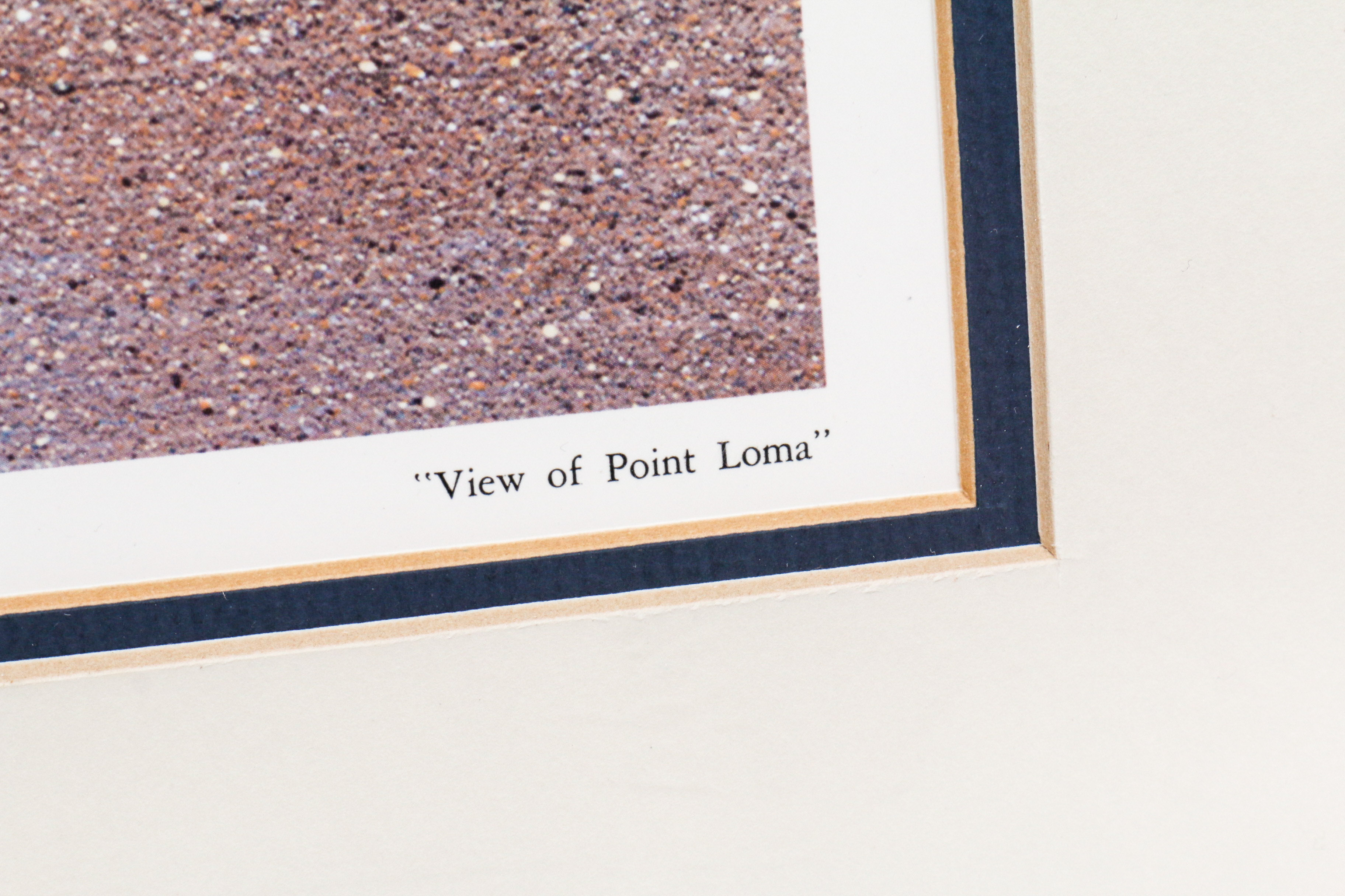 Uwe Werner Limited Edition Offset Lithograph "View of Point Loma"