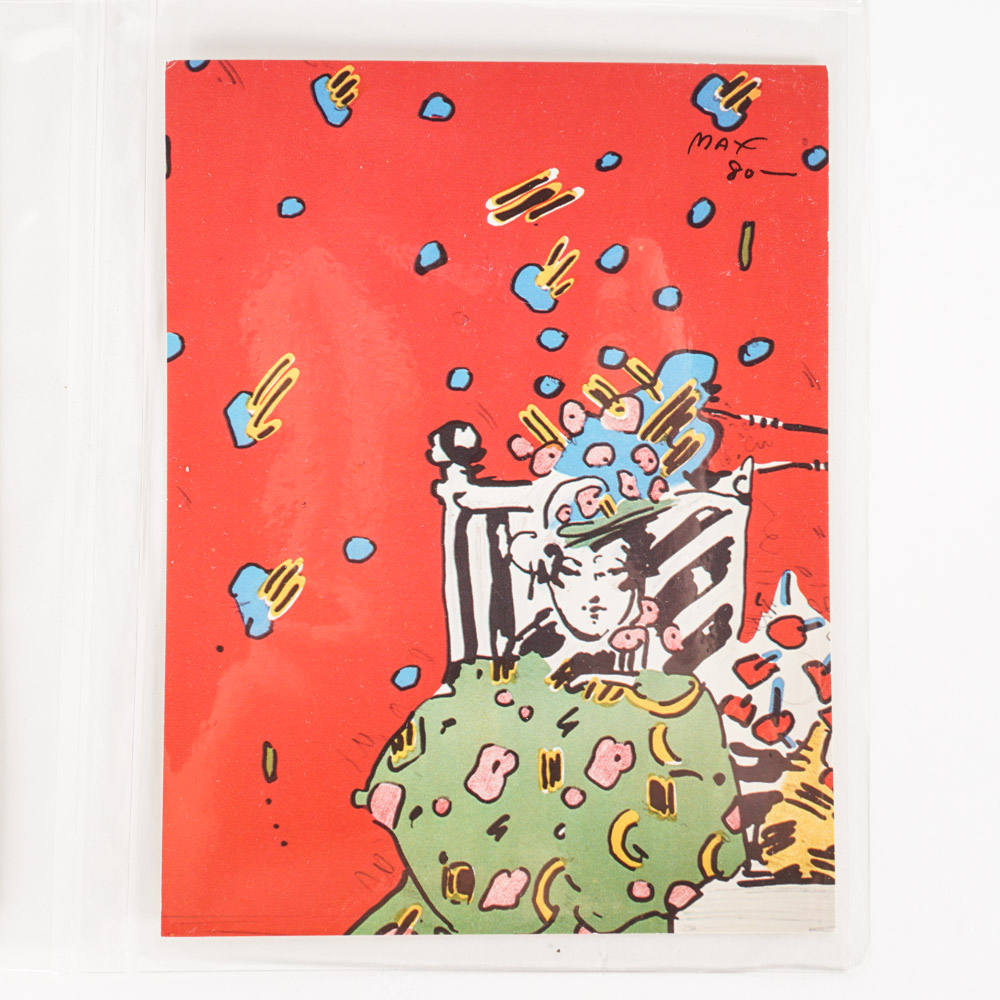 Eight Postcards with Art by Peter Max