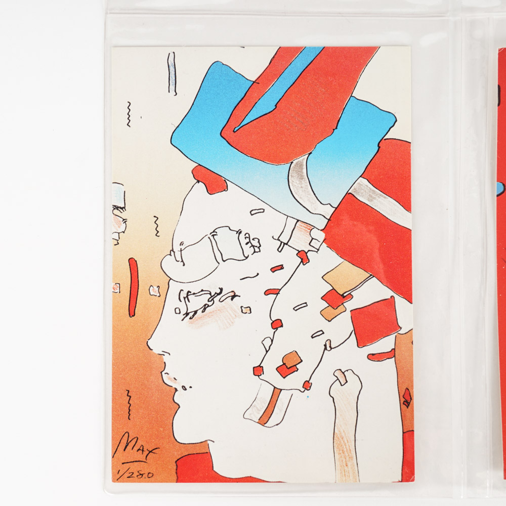 Eight Postcards with Art by Peter Max