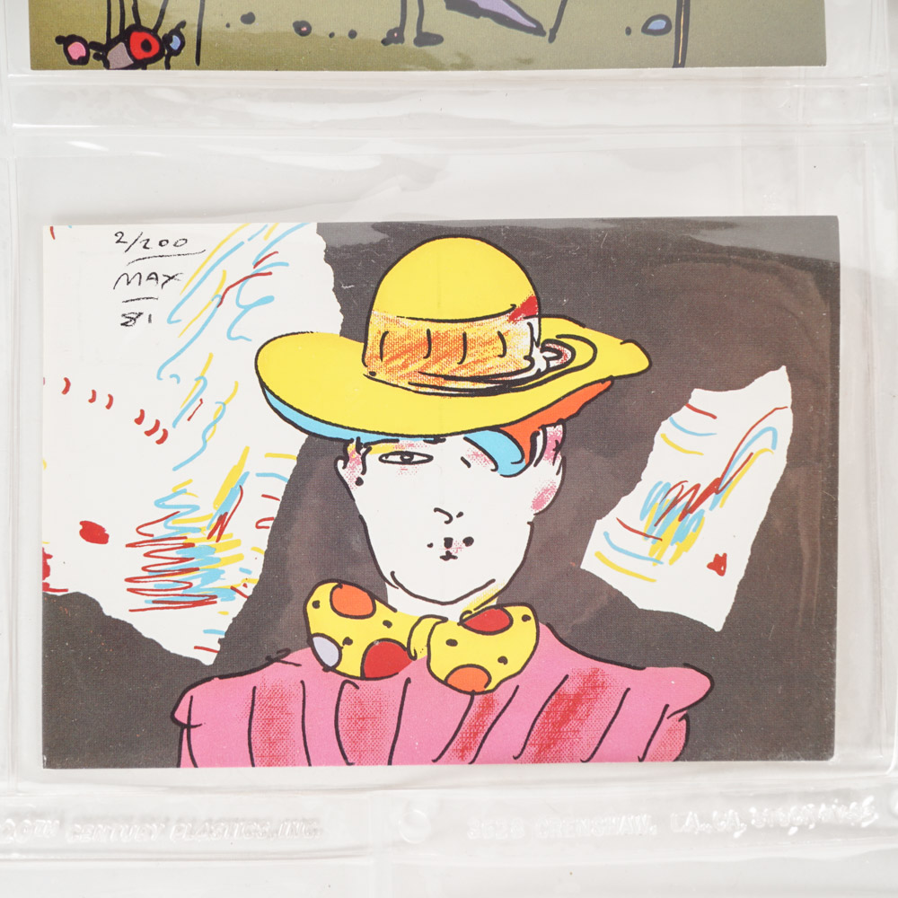 Eight Postcards with Art by Peter Max