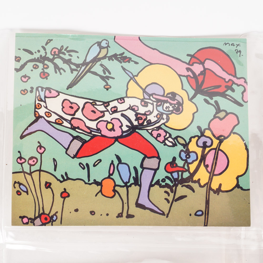 Eight Postcards with Art by Peter Max