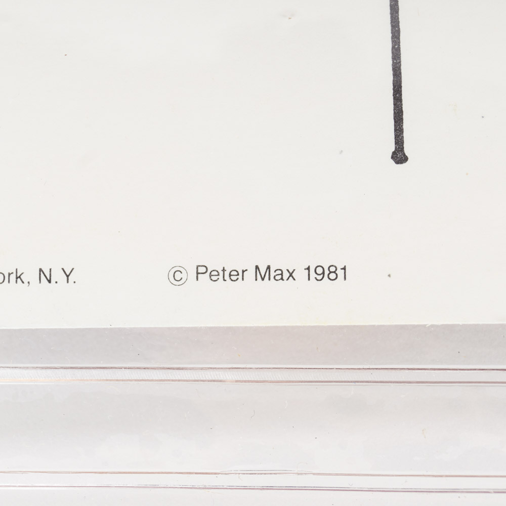 Eight Postcards with Art by Peter Max