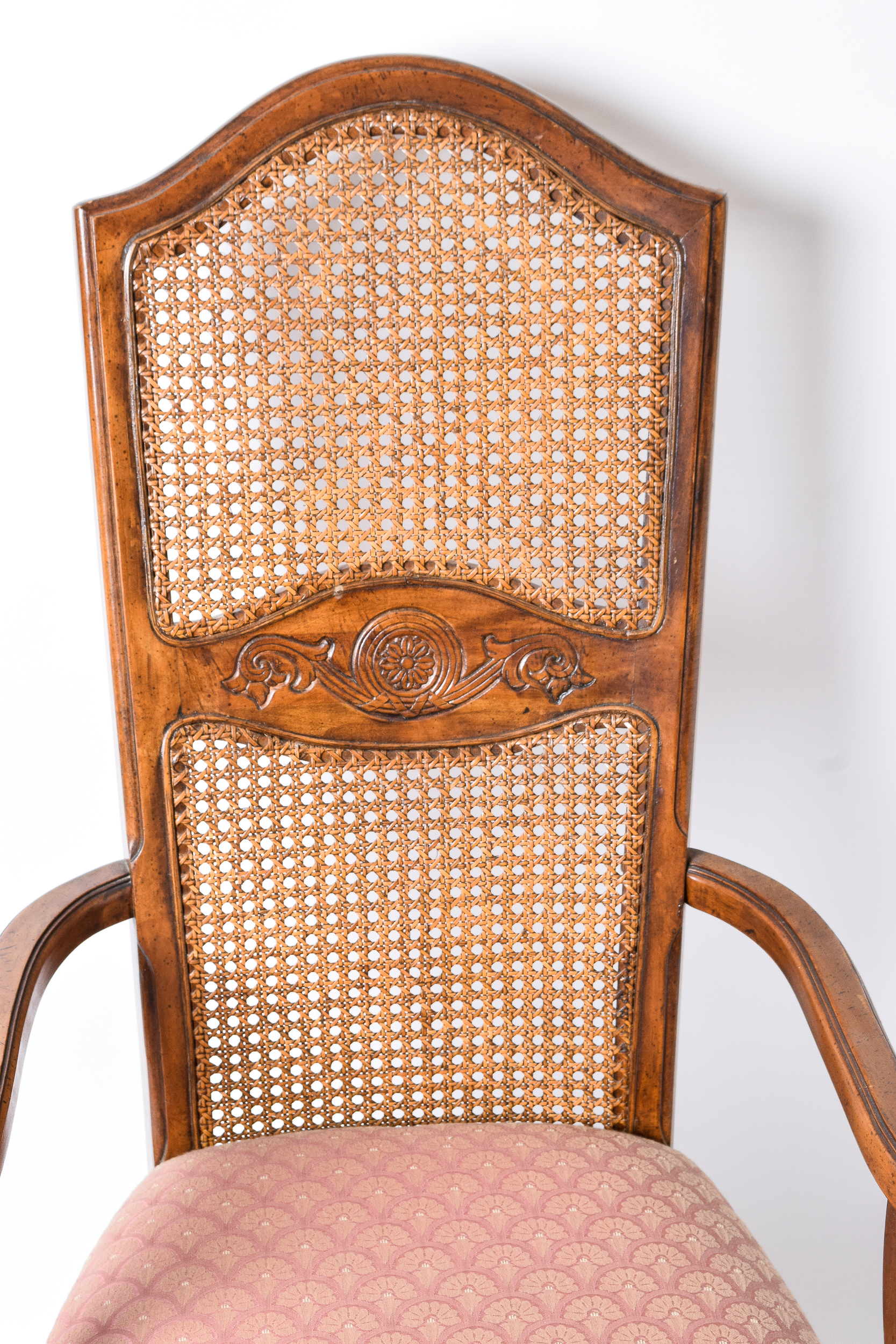 Vintage French Provincial Style Cane Back Chairs
