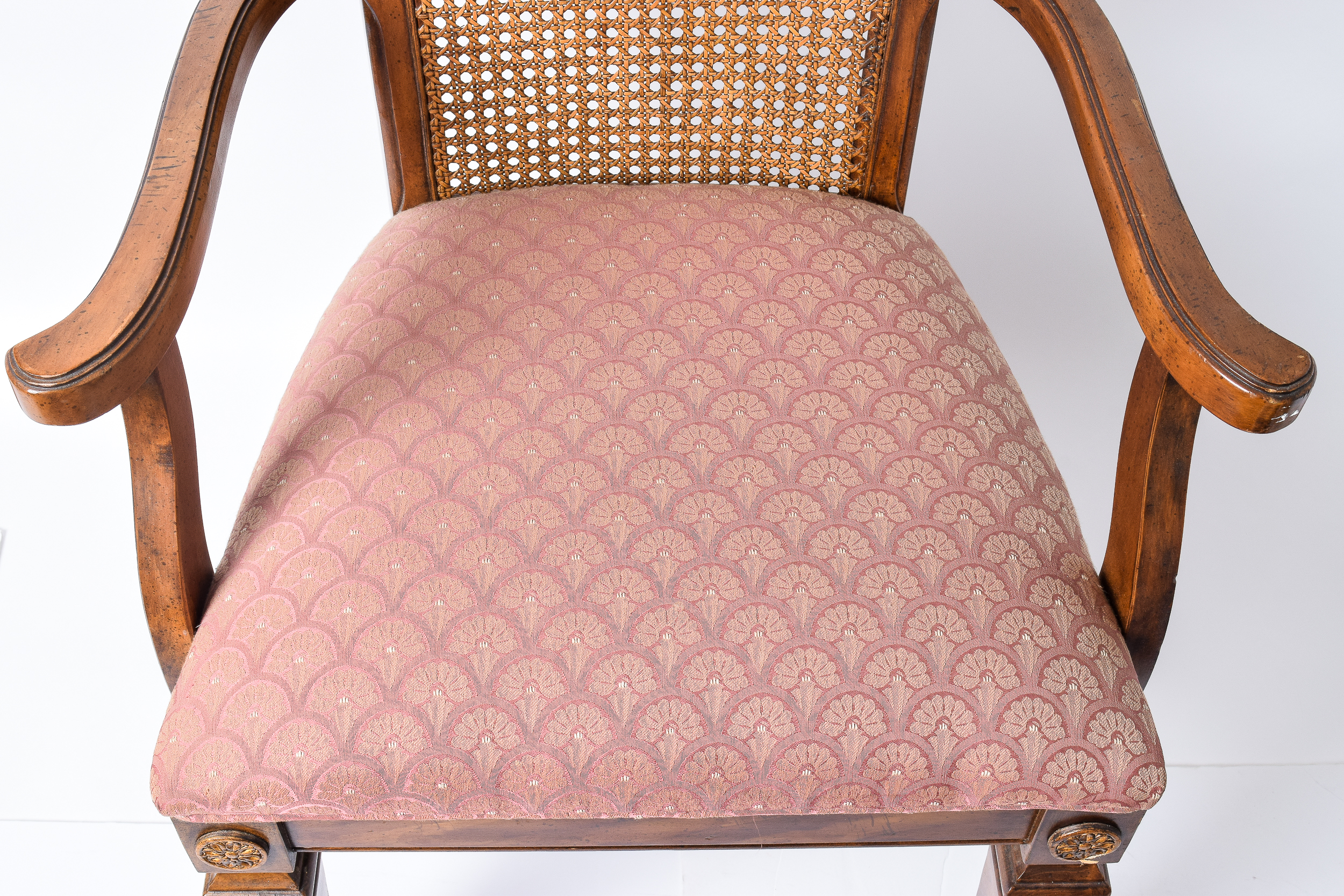 Vintage French Provincial Style Cane Back Chairs