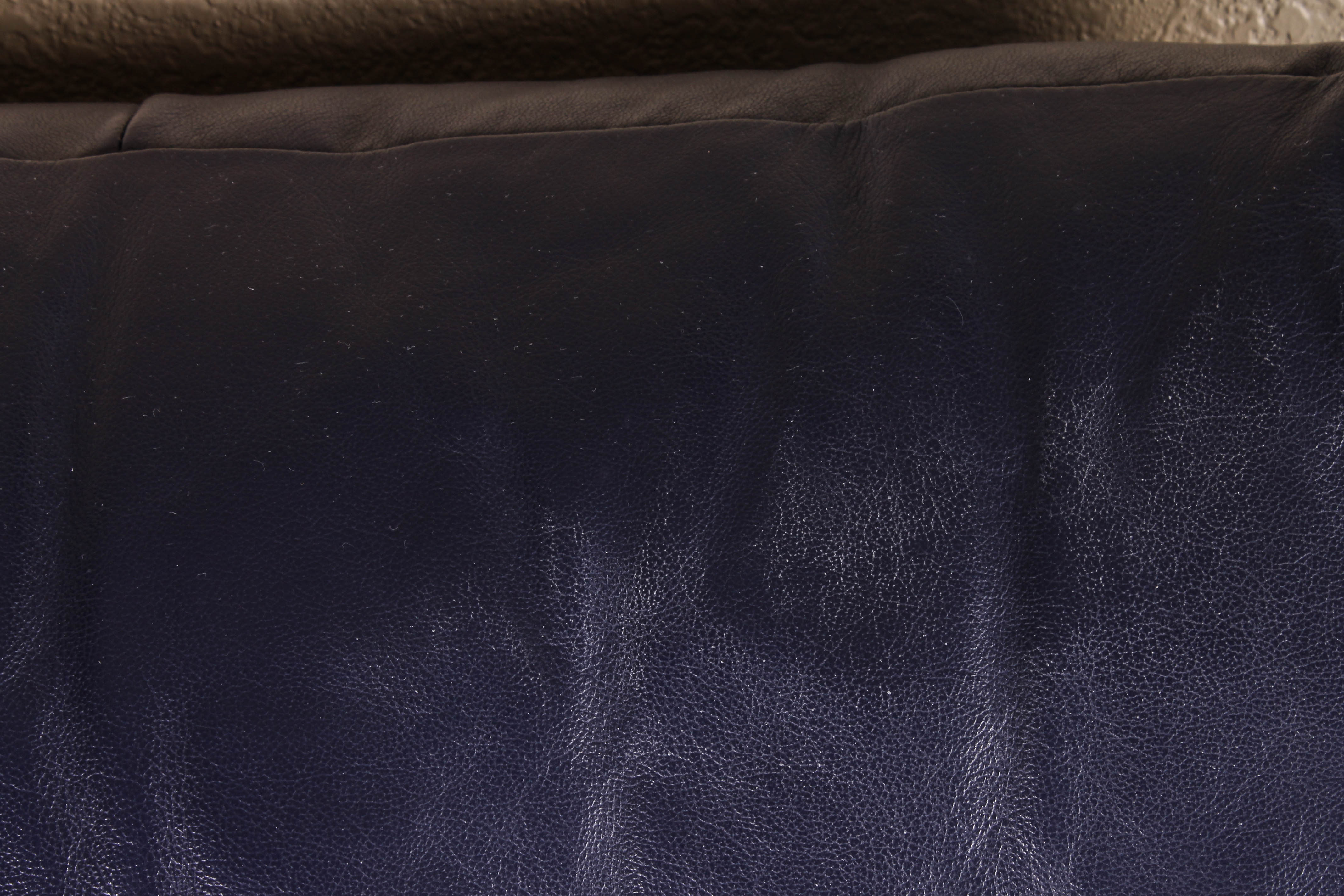 Dark Blue Faux Leather Chair