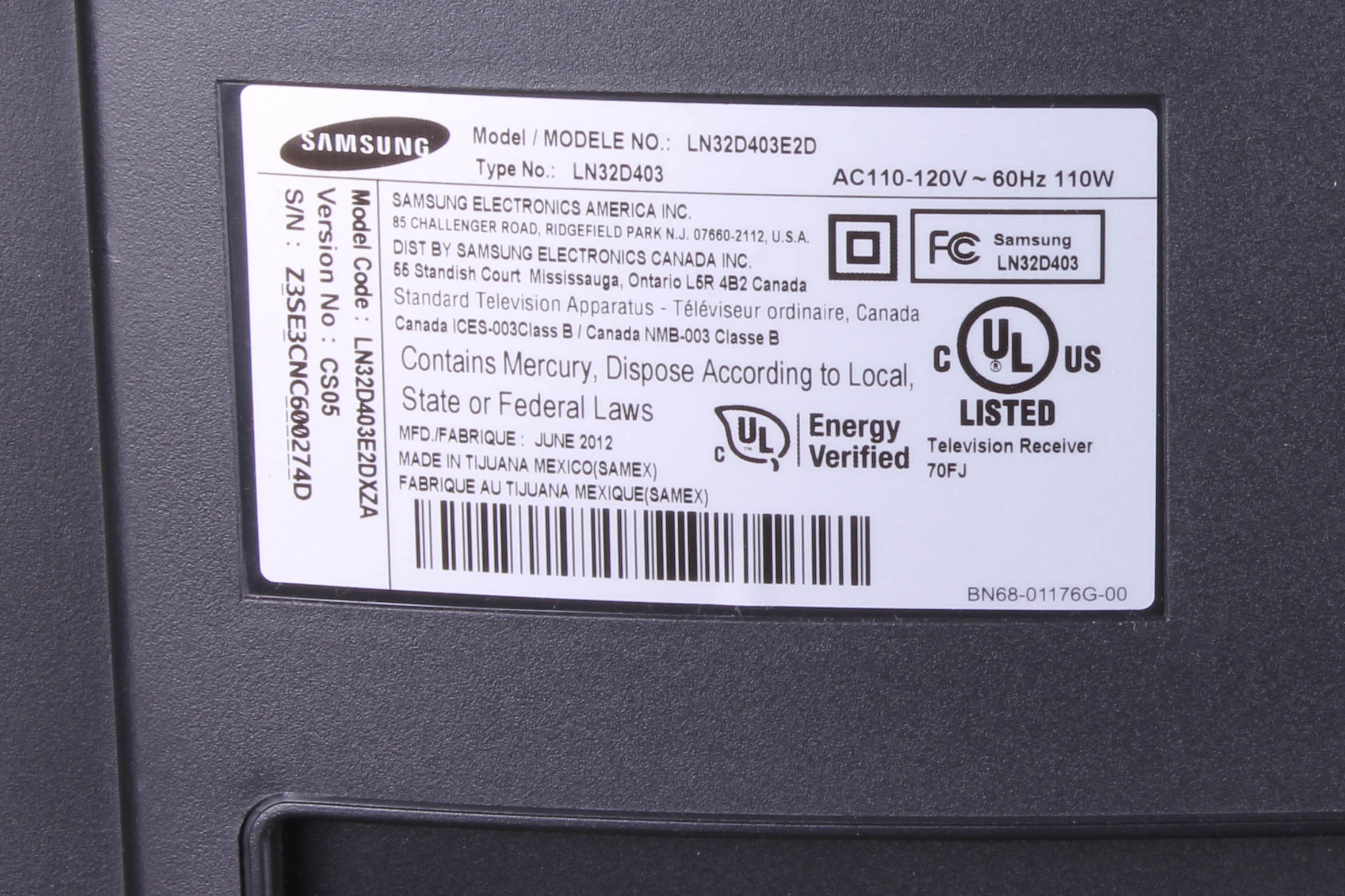 Samsung LCD Television