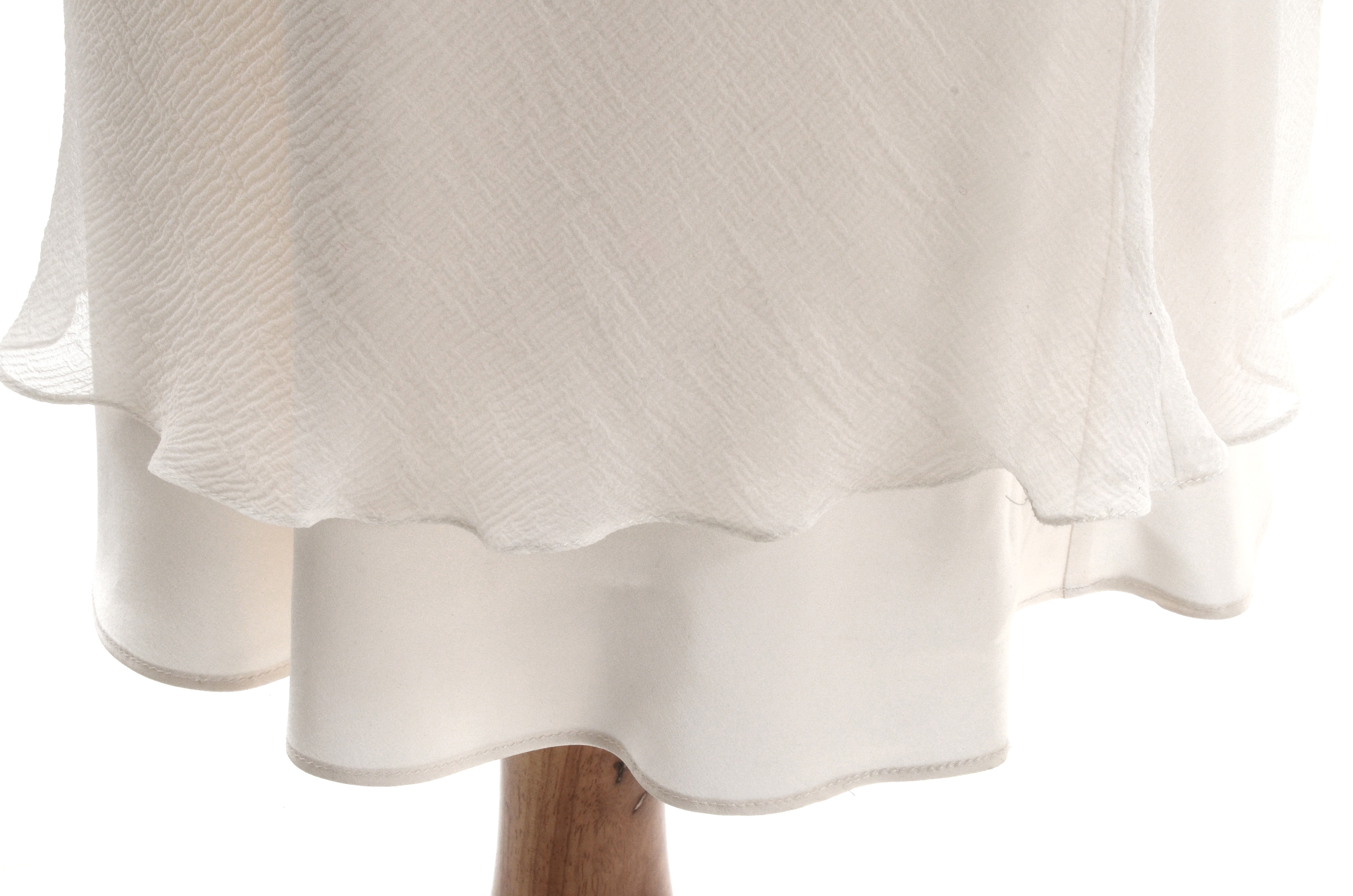 Susan's Ivory Silky Satin Chiffon Slip Dress She's Wearing on the Spine of Her Memoir "All My Life"