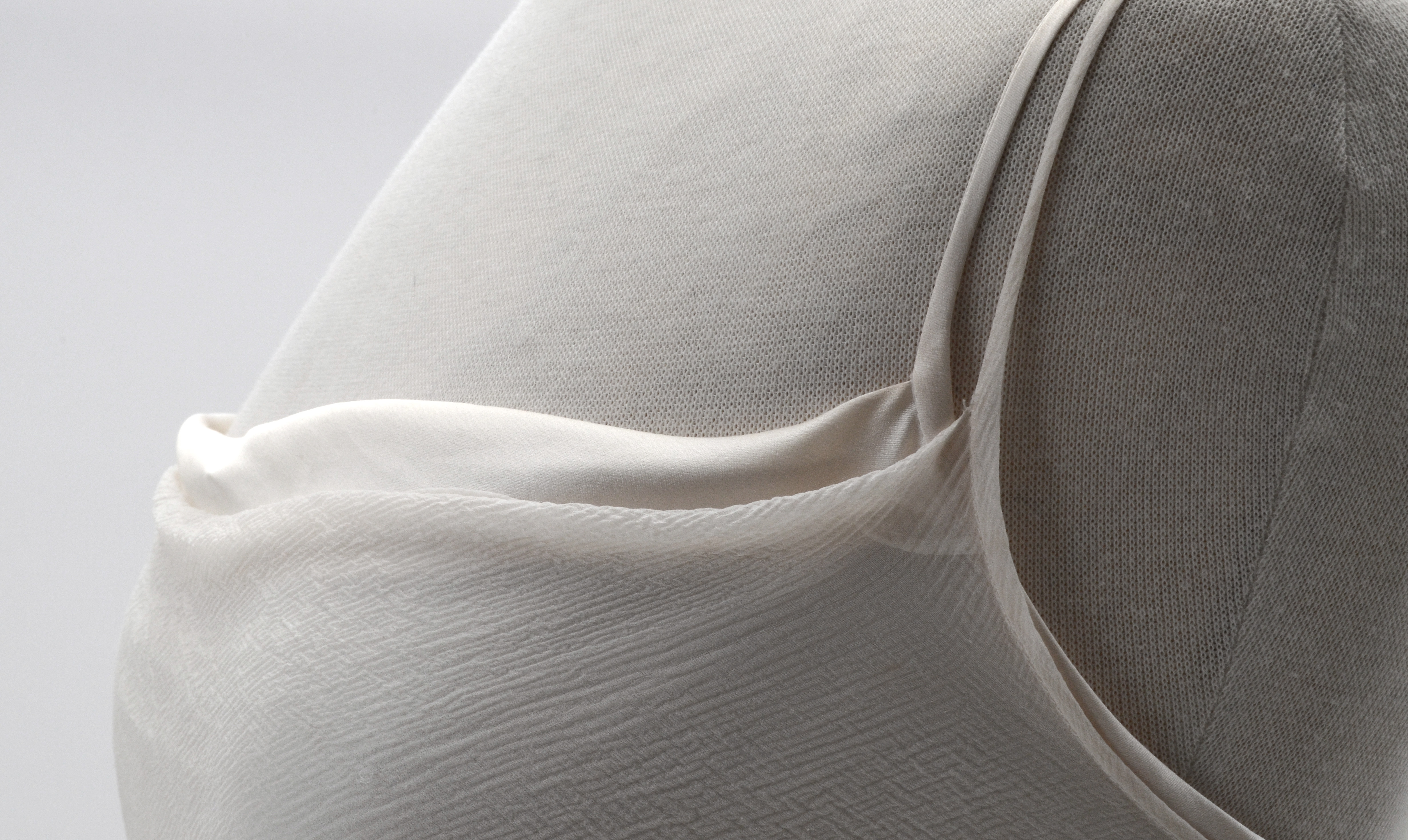 Susan's Ivory Silky Satin Chiffon Slip Dress She's Wearing on the Spine of Her Memoir "All My Life"