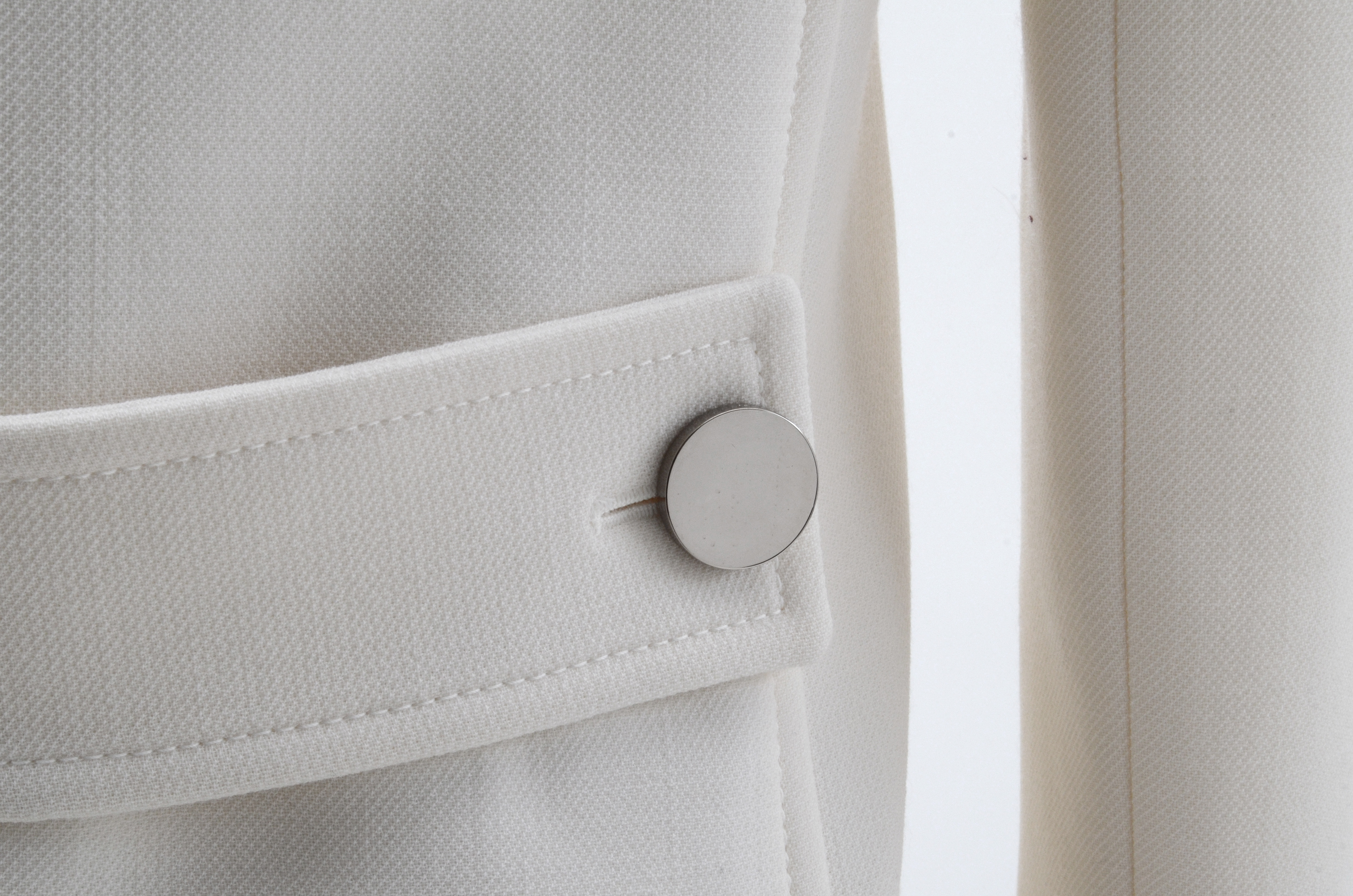 Gucci Ivory Wool Double-Breasted Coat