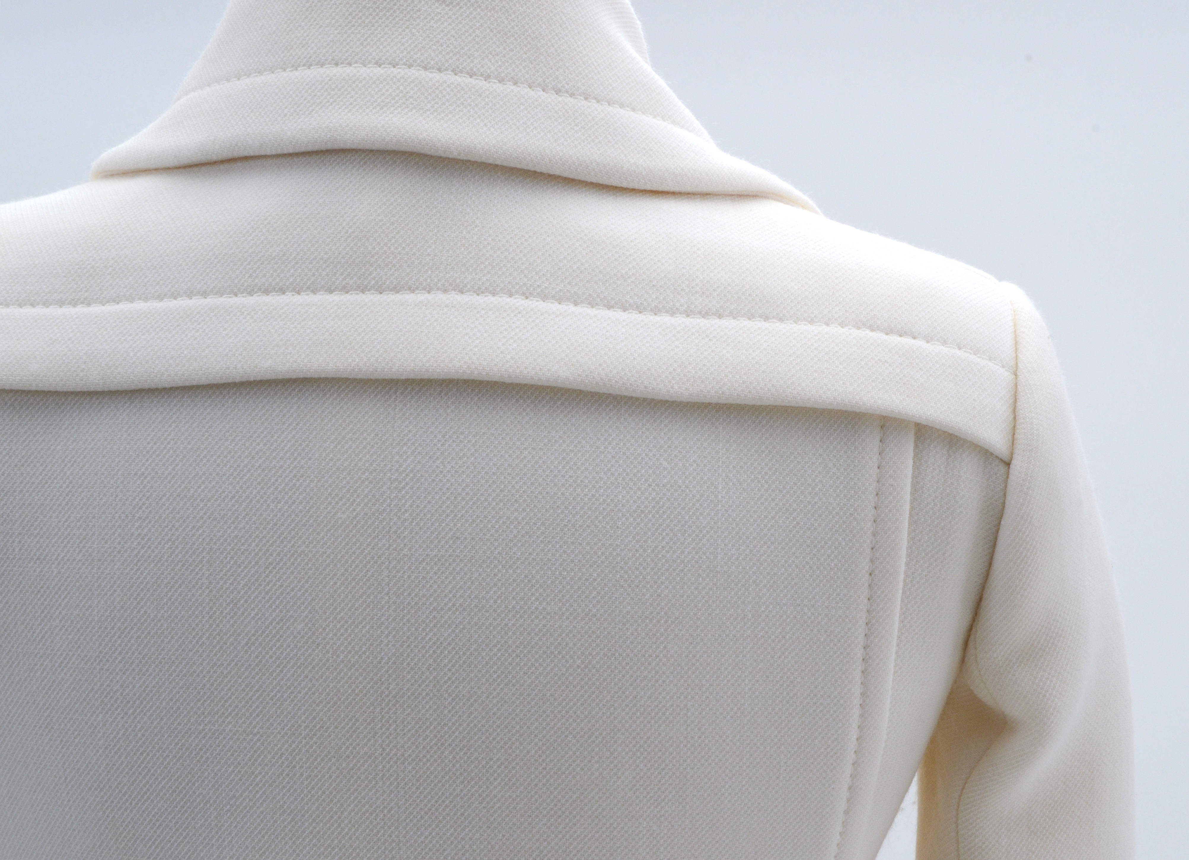 Gucci Ivory Wool Double-Breasted Coat