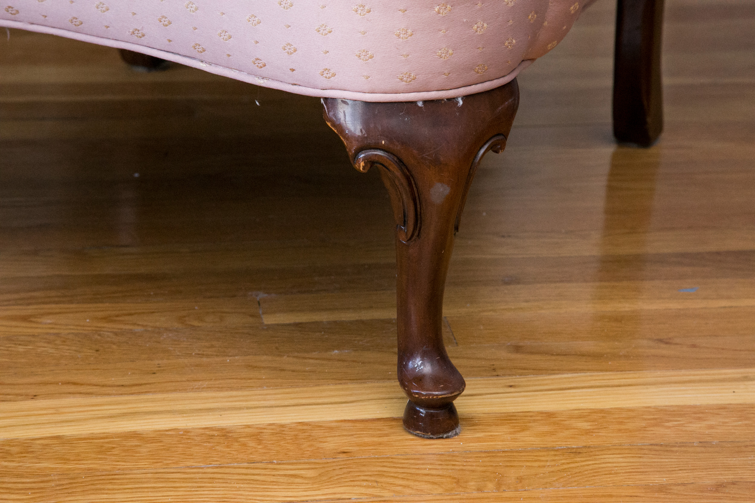 Queen Anne Style Wing Chair