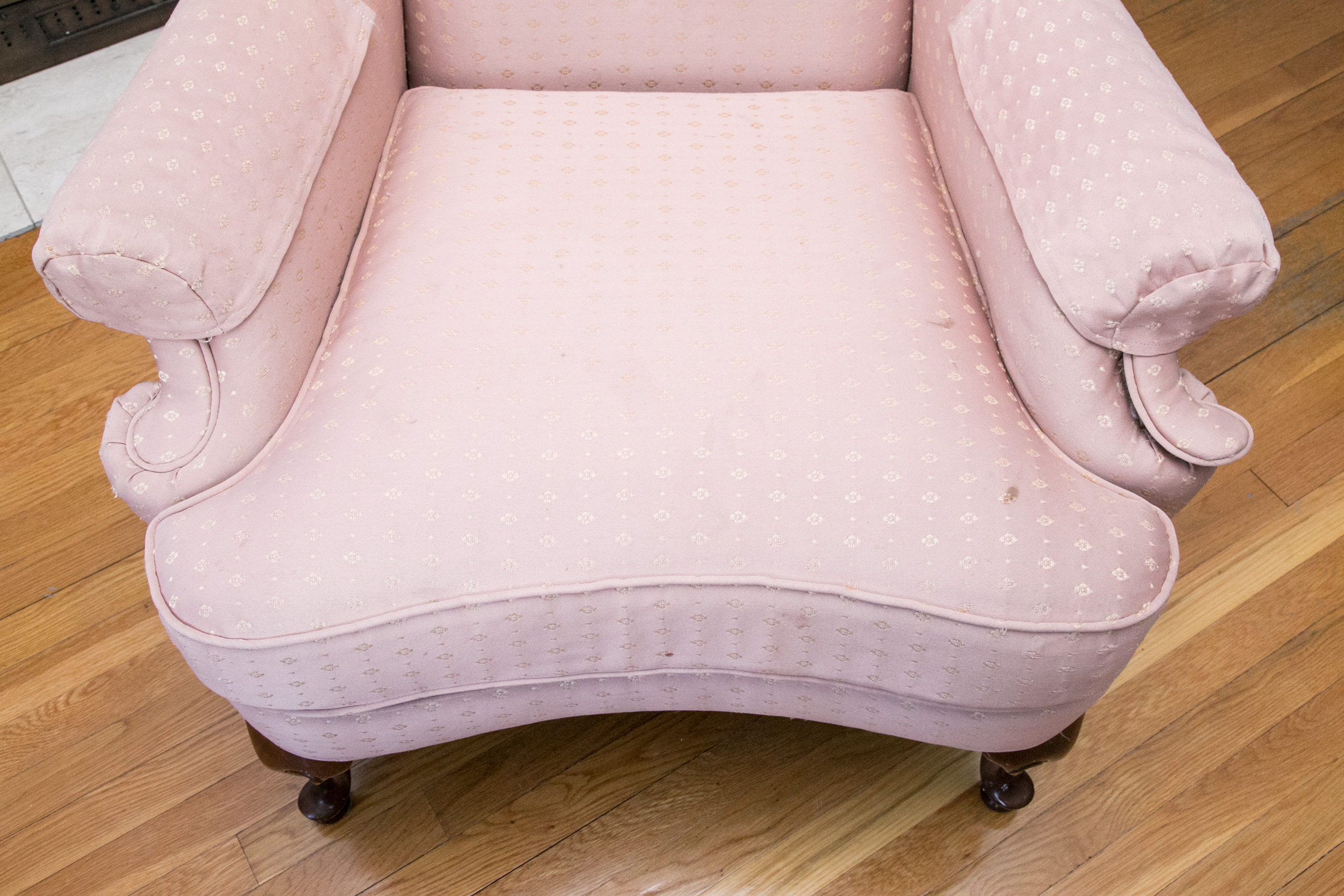 Queen Anne Style Wing Chair