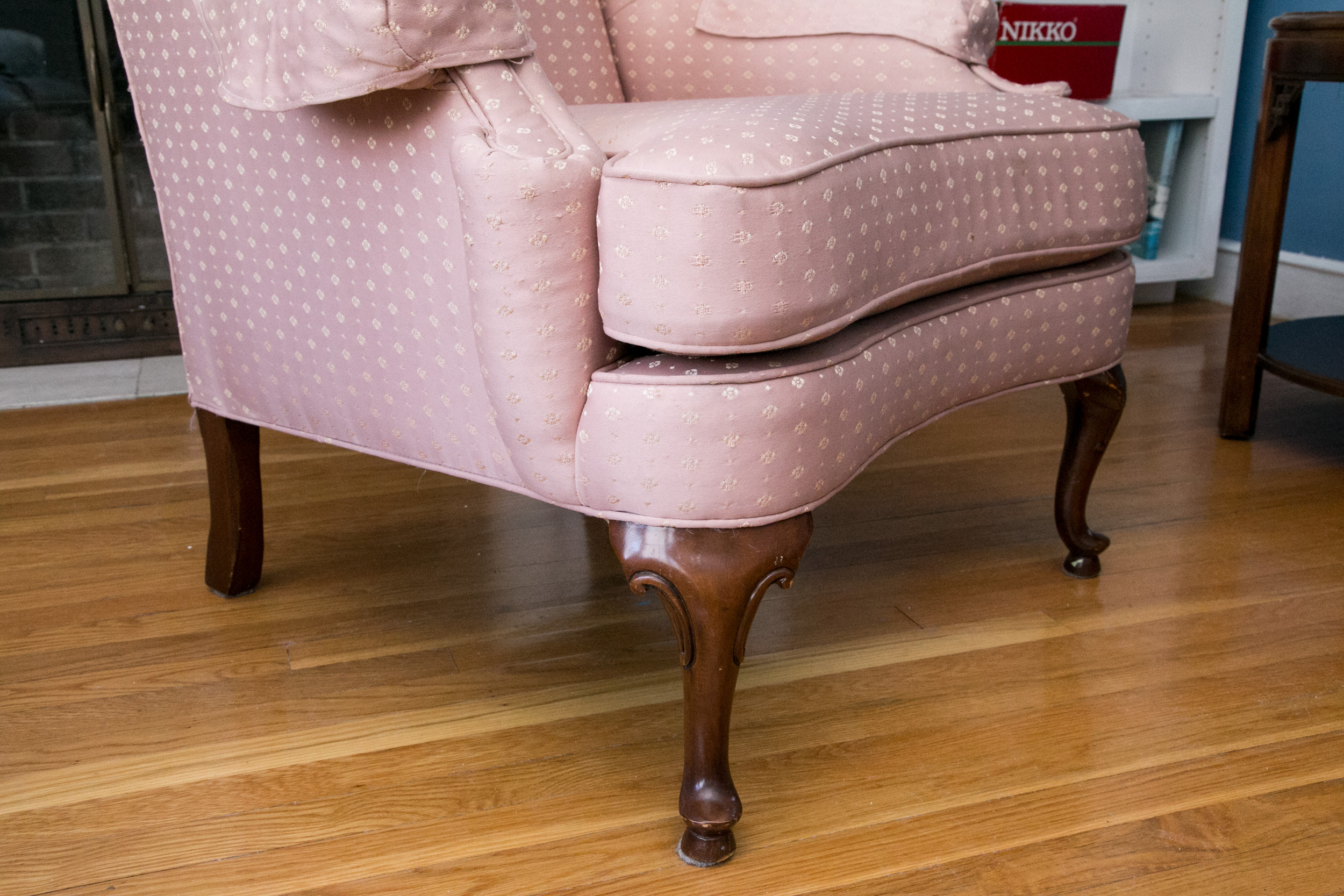 Queen Anne Style Wing Chair