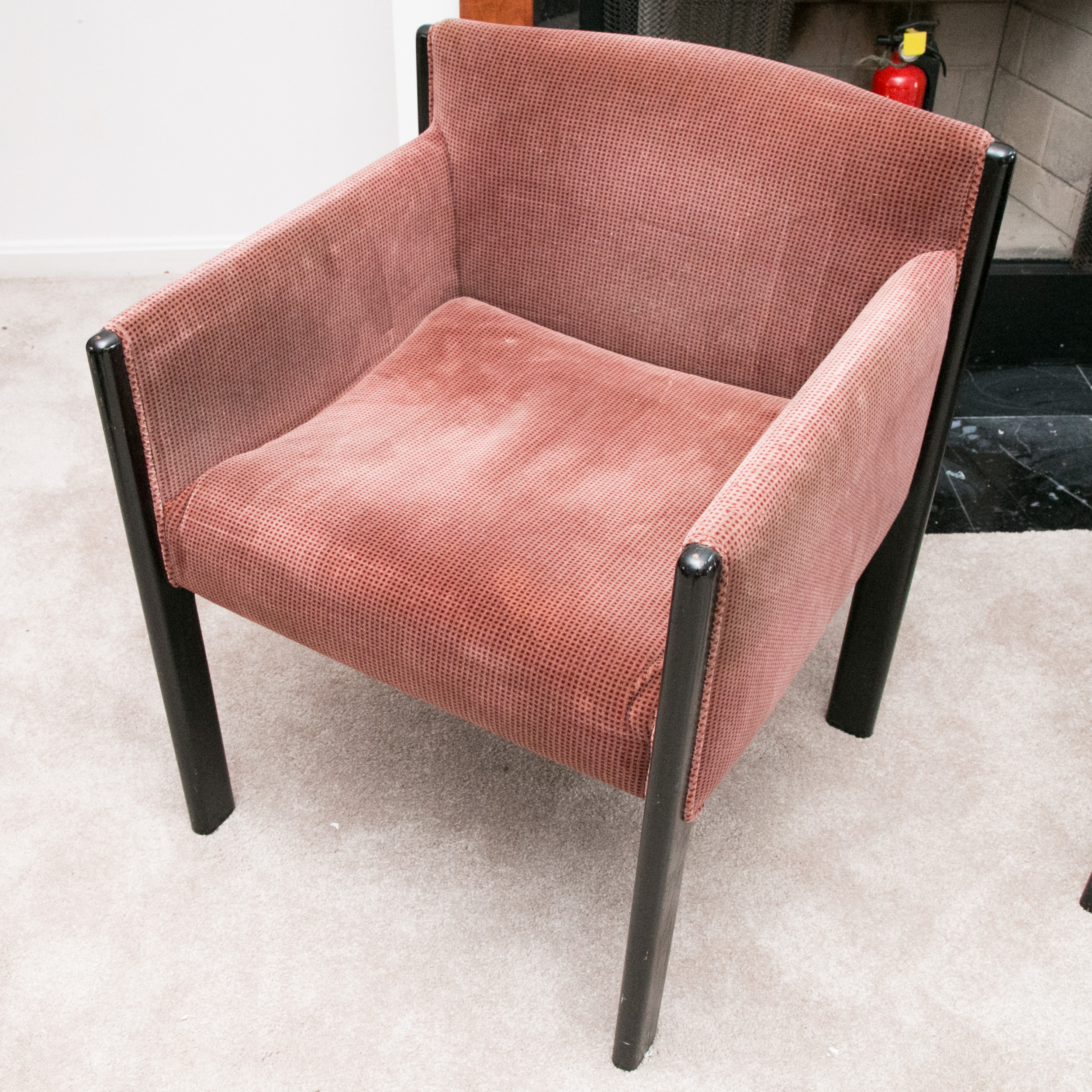 Contemporary Art Deco Style Upholstered Armchairs