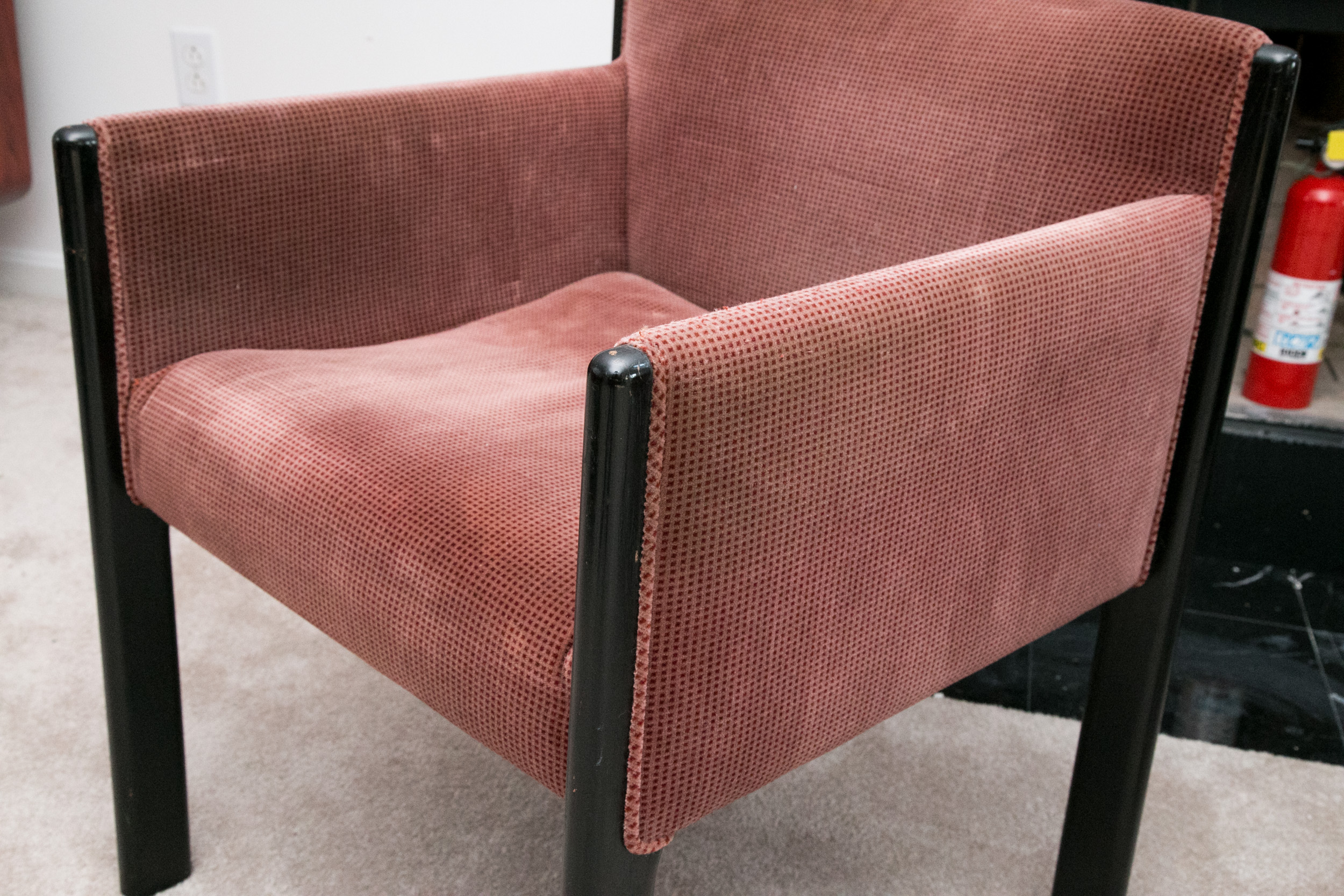 Contemporary Art Deco Style Upholstered Armchairs