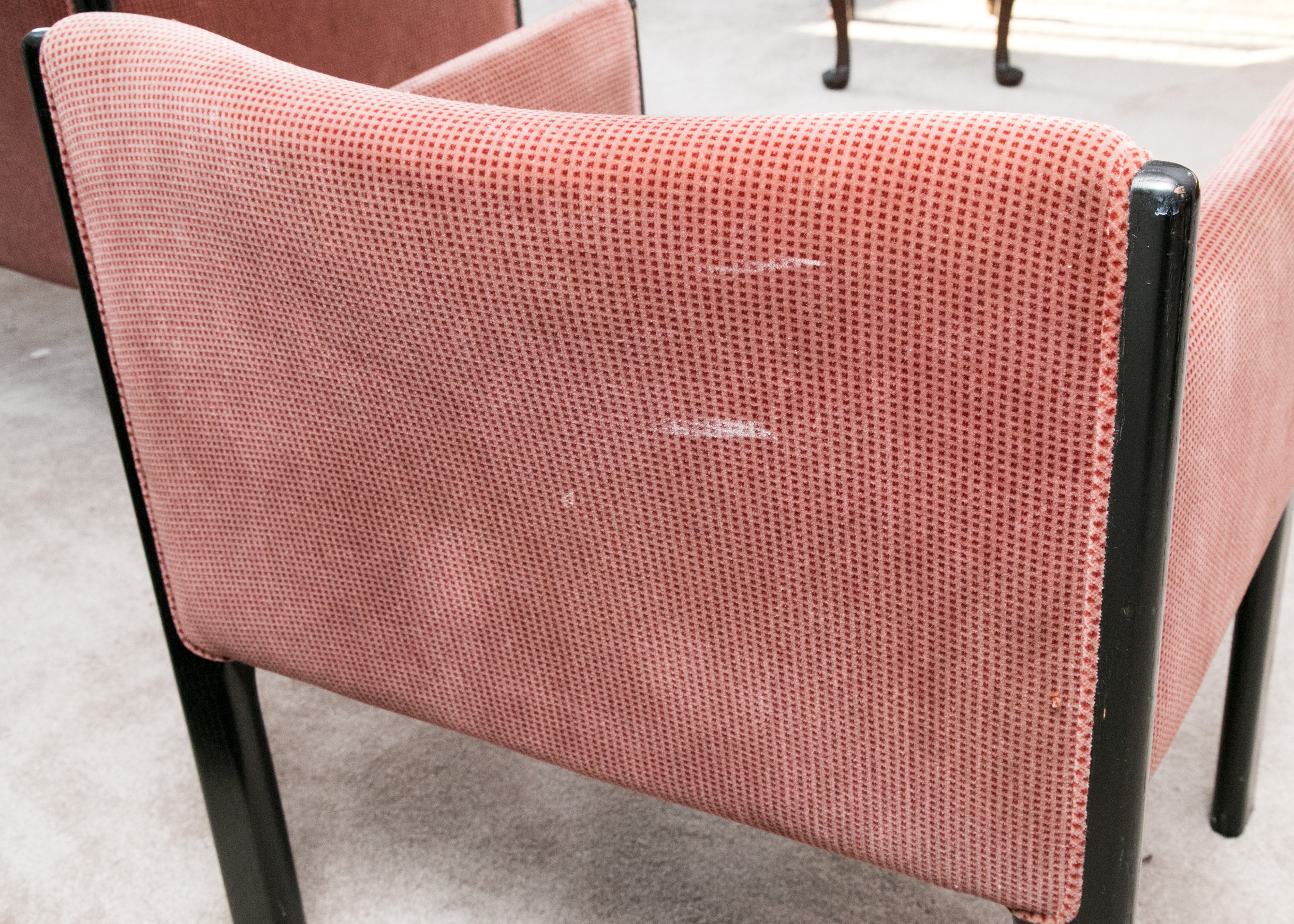 Contemporary Art Deco Style Upholstered Armchairs