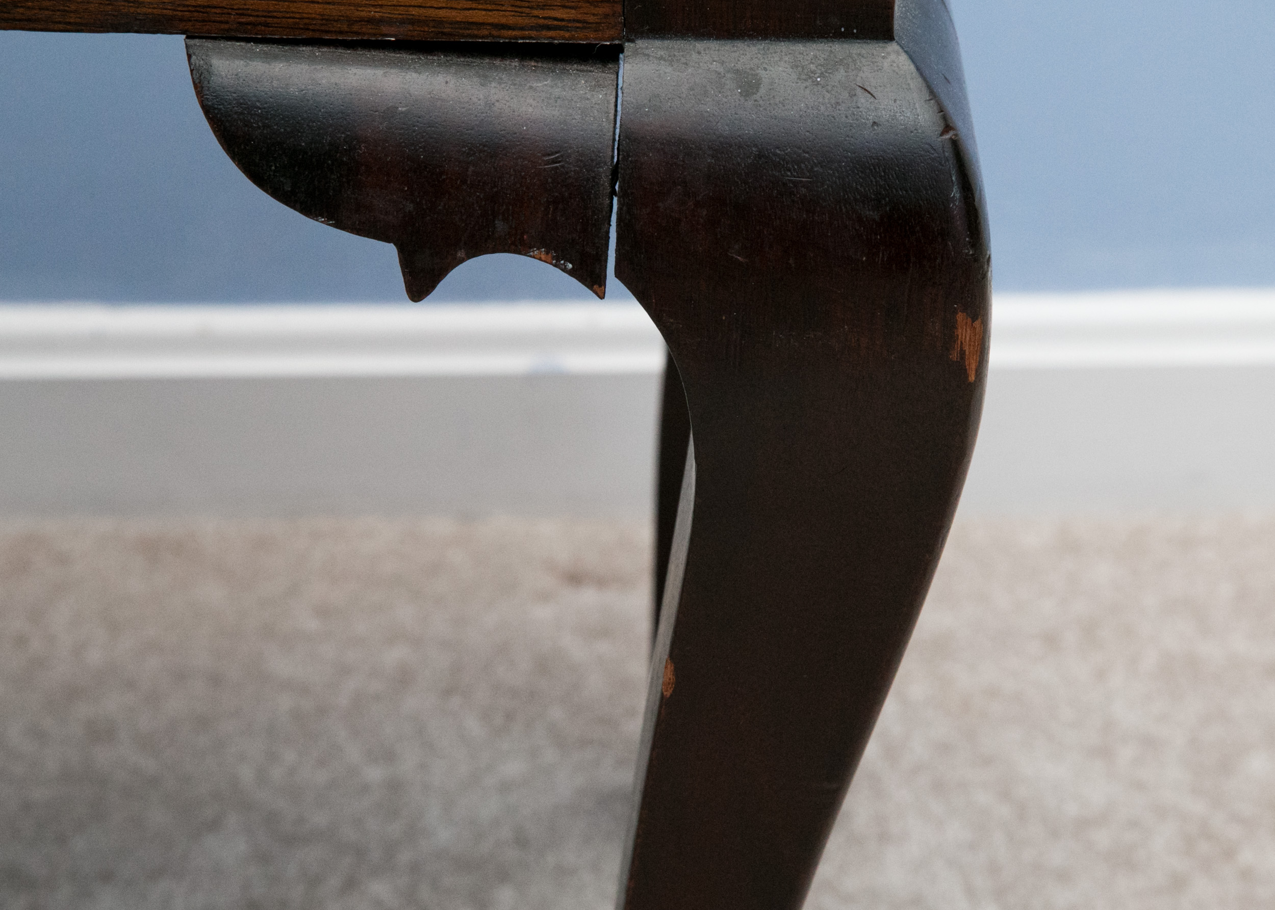 Queen Anne Style Stool with Needlework