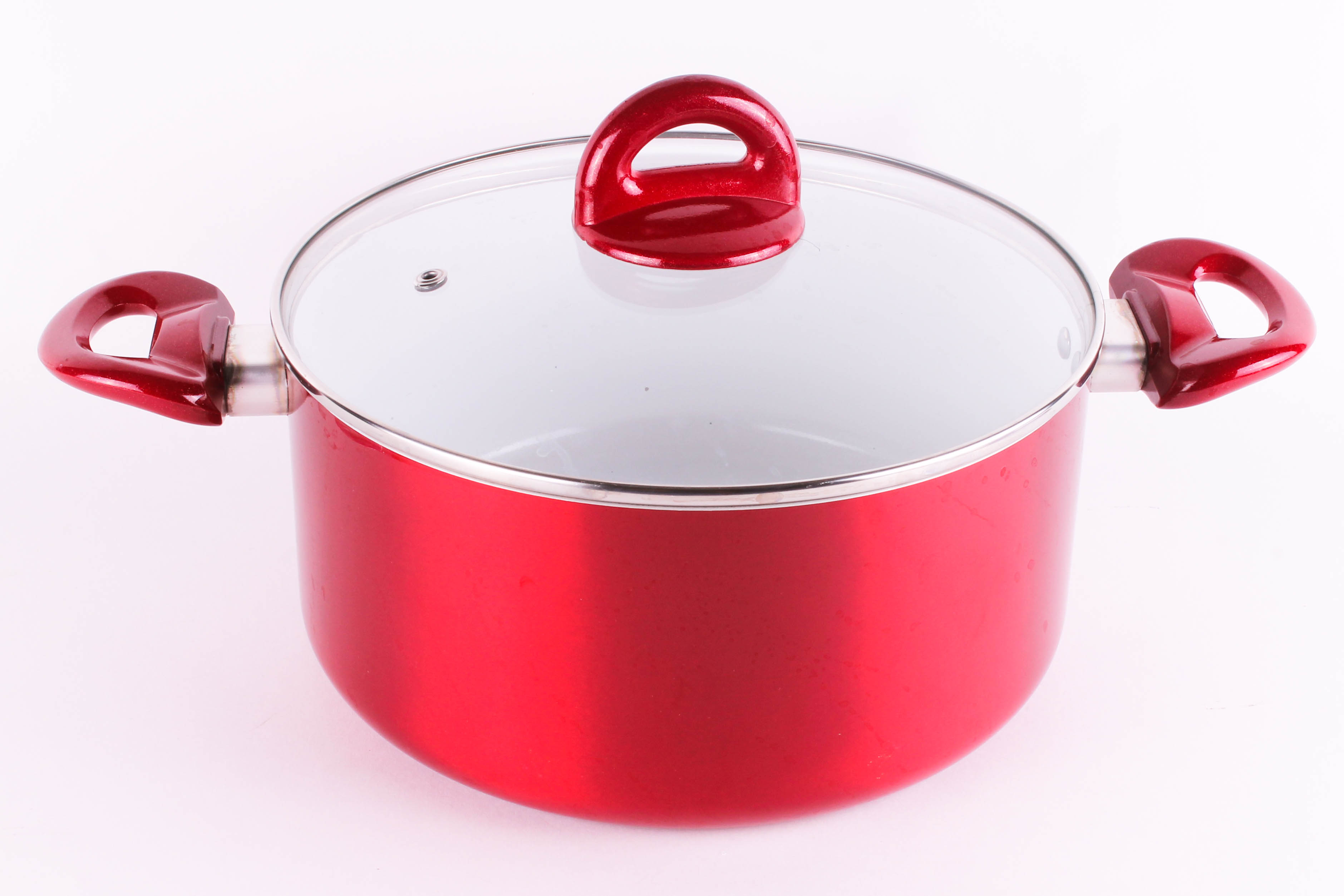 Red Enameled Cookware Set by CeraPan