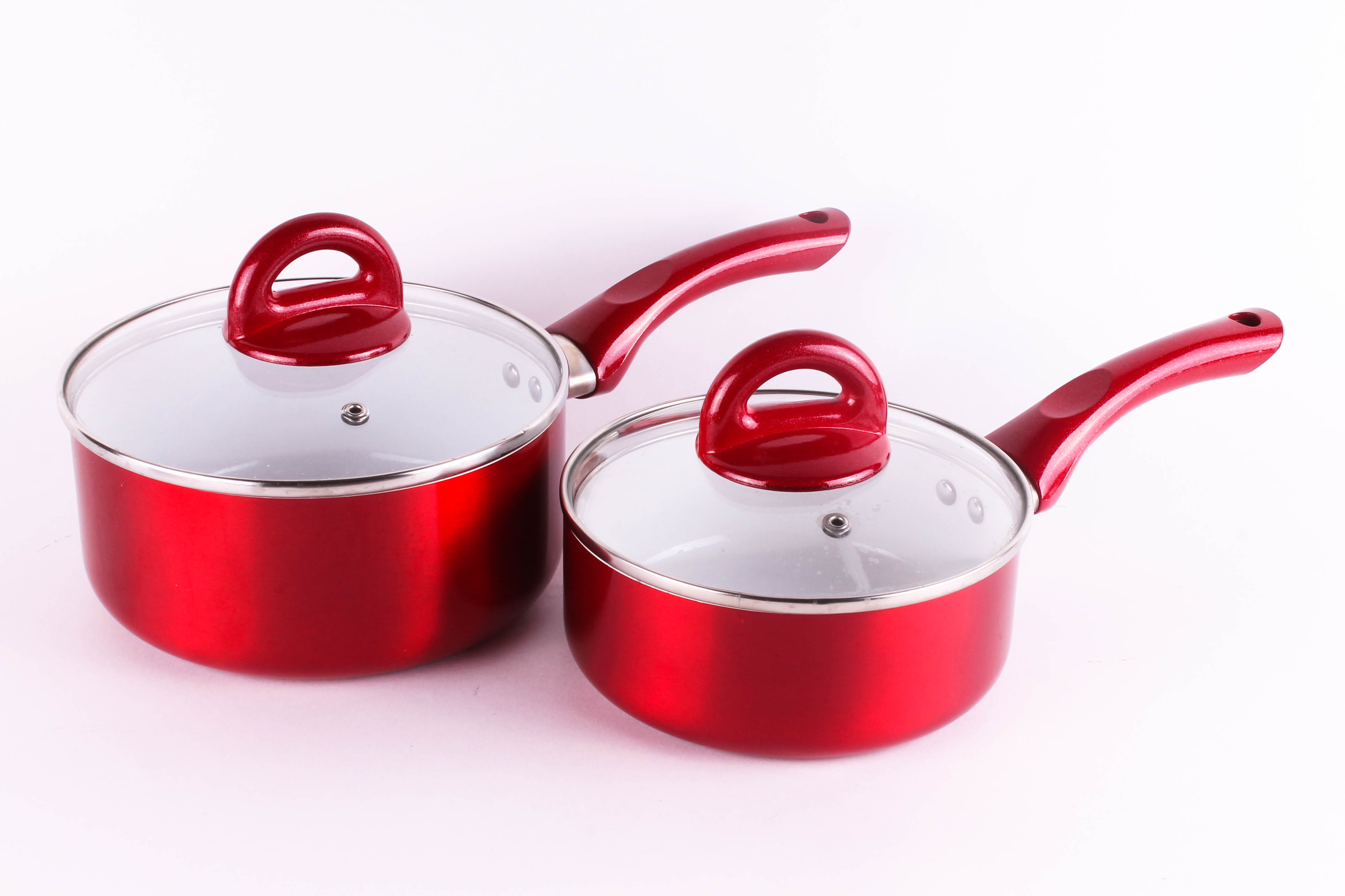 Red Enameled Cookware Set by CeraPan