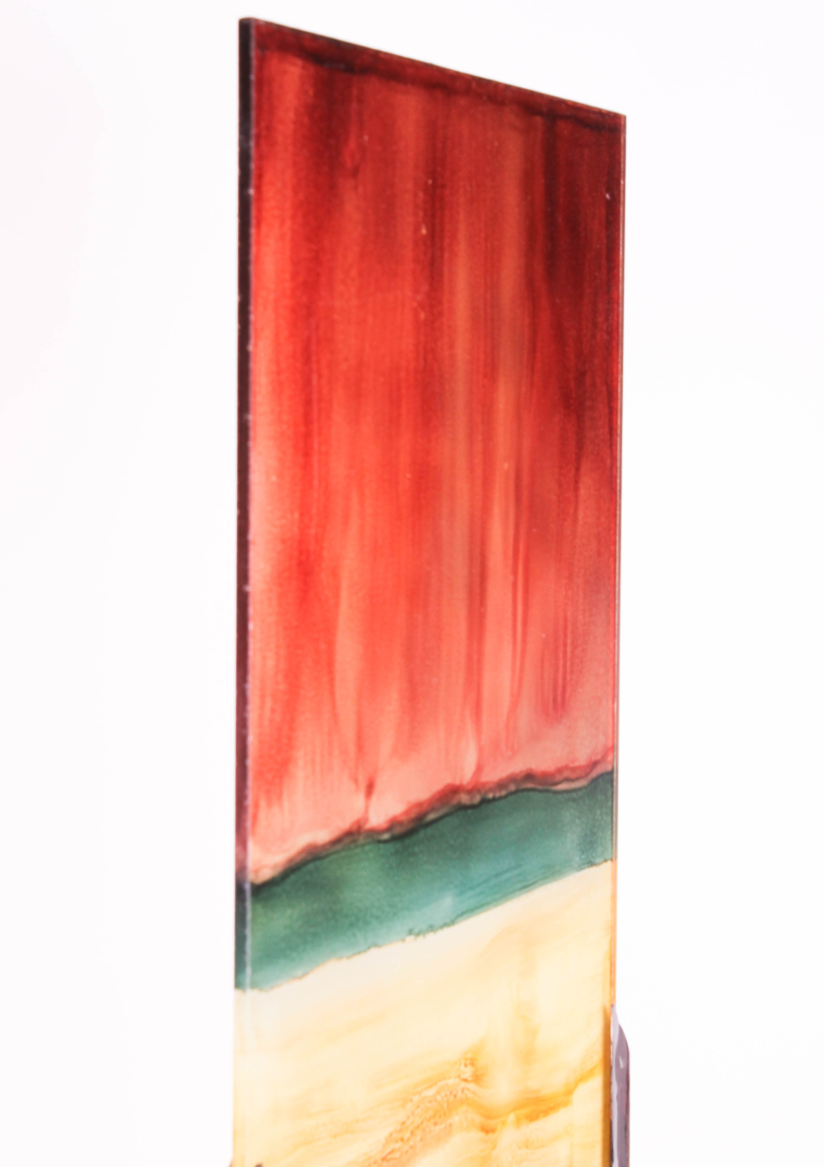 Contemporary Decorative Art Glass Panel