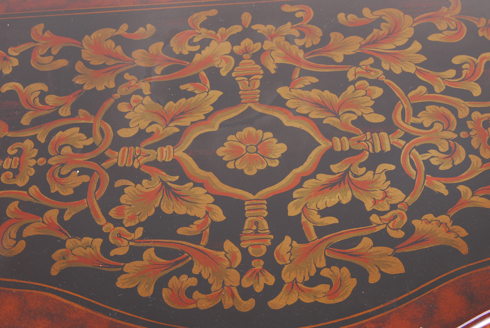 Louis XVI Style Demilune Console Table