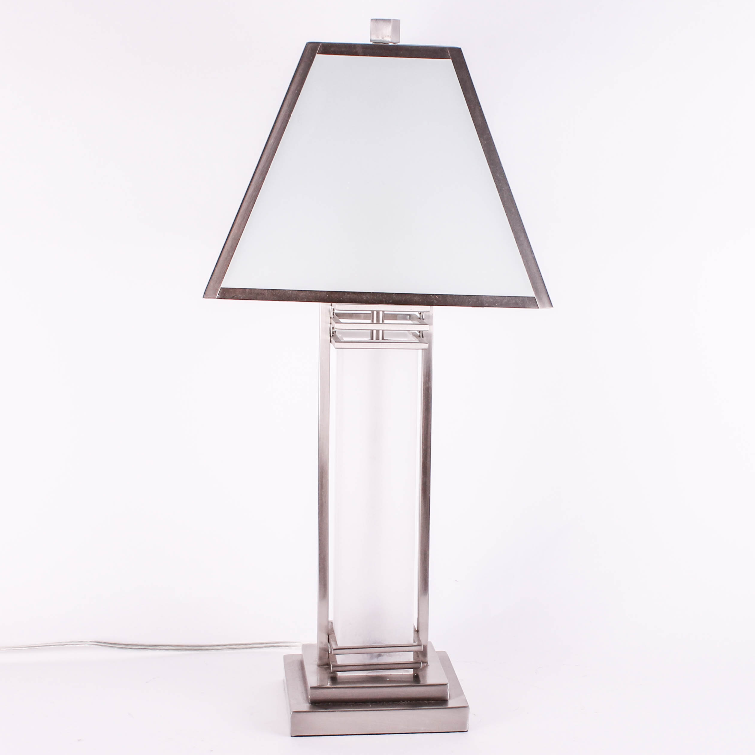 Contemporary Metal and Acrylic Table Lamp
