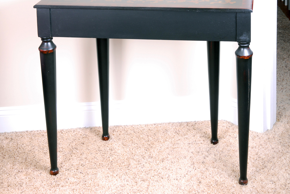 Louis XVI Style Demilune Console Table