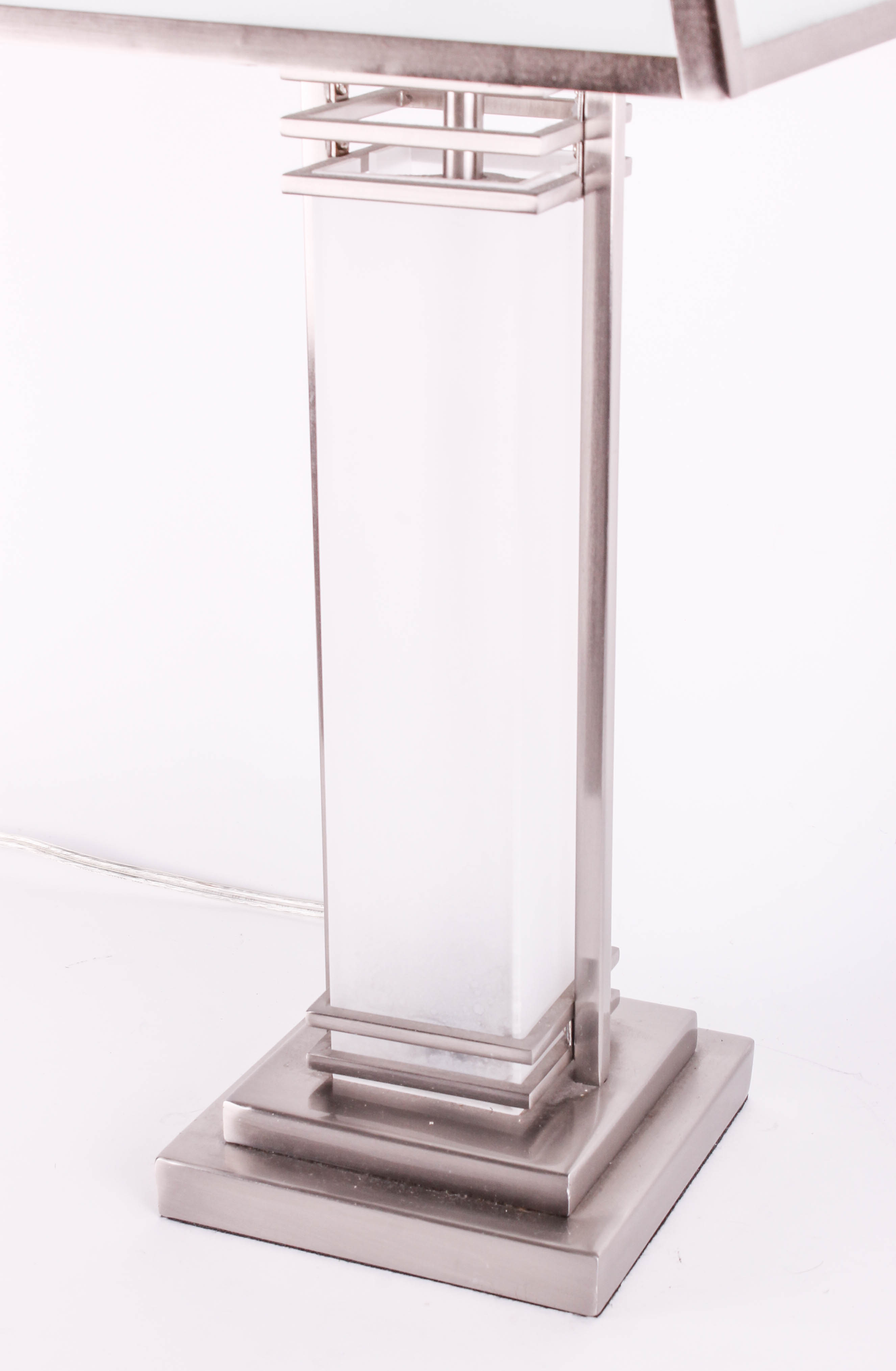 Contemporary Metal and Acrylic Table Lamp