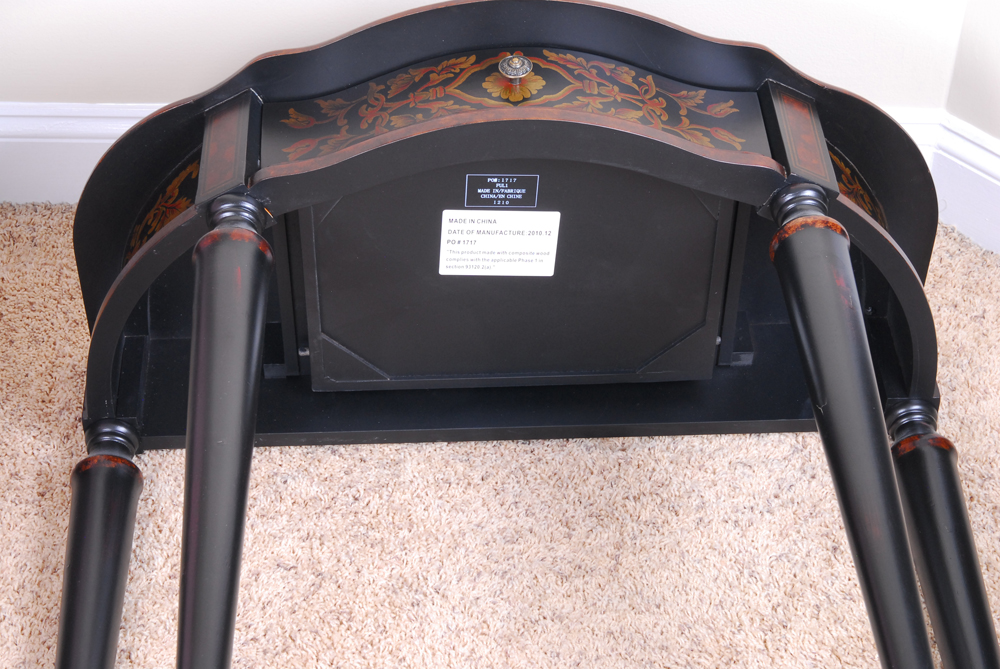 Louis XVI Style Demilune Console Table