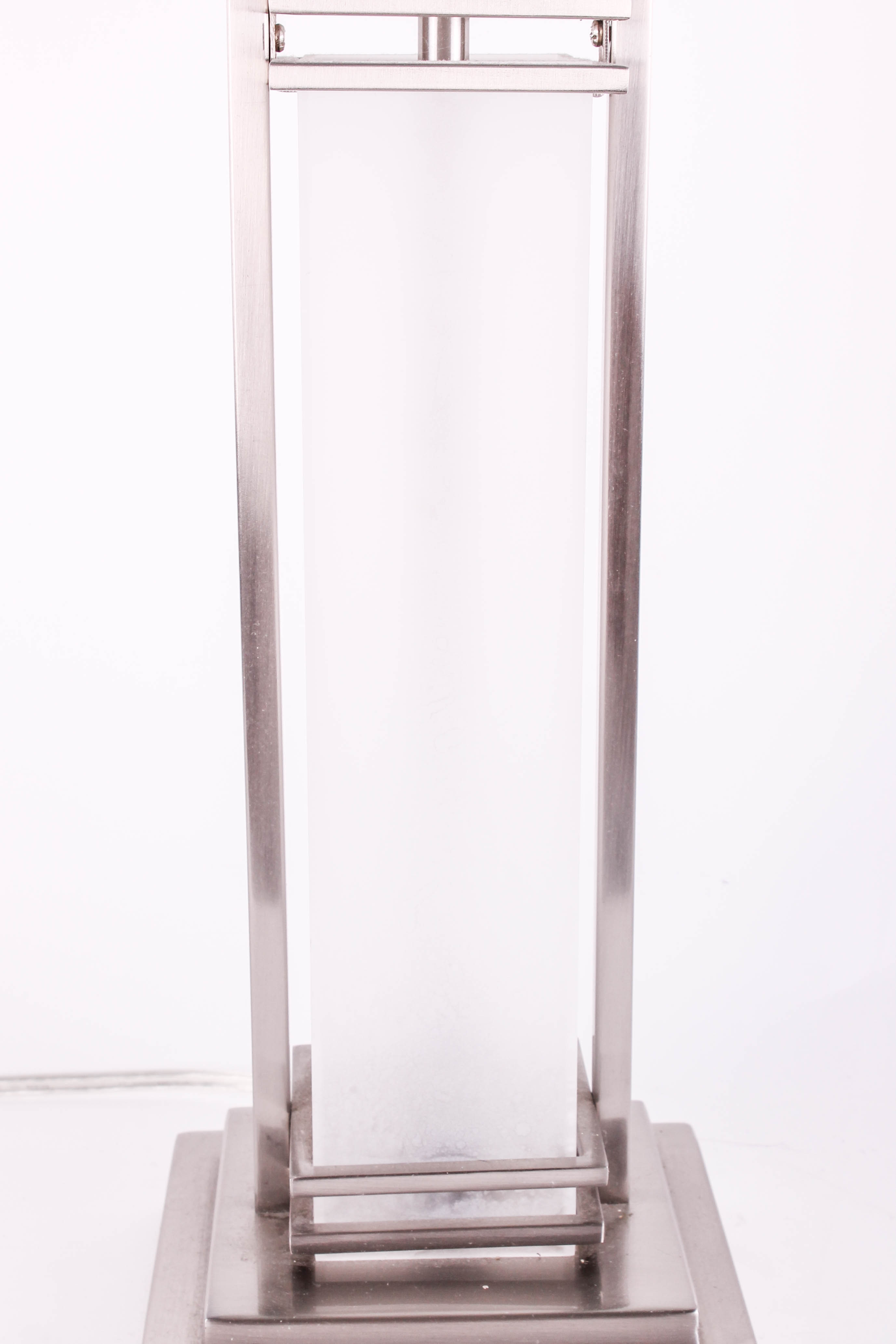 Contemporary Metal and Acrylic Table Lamp