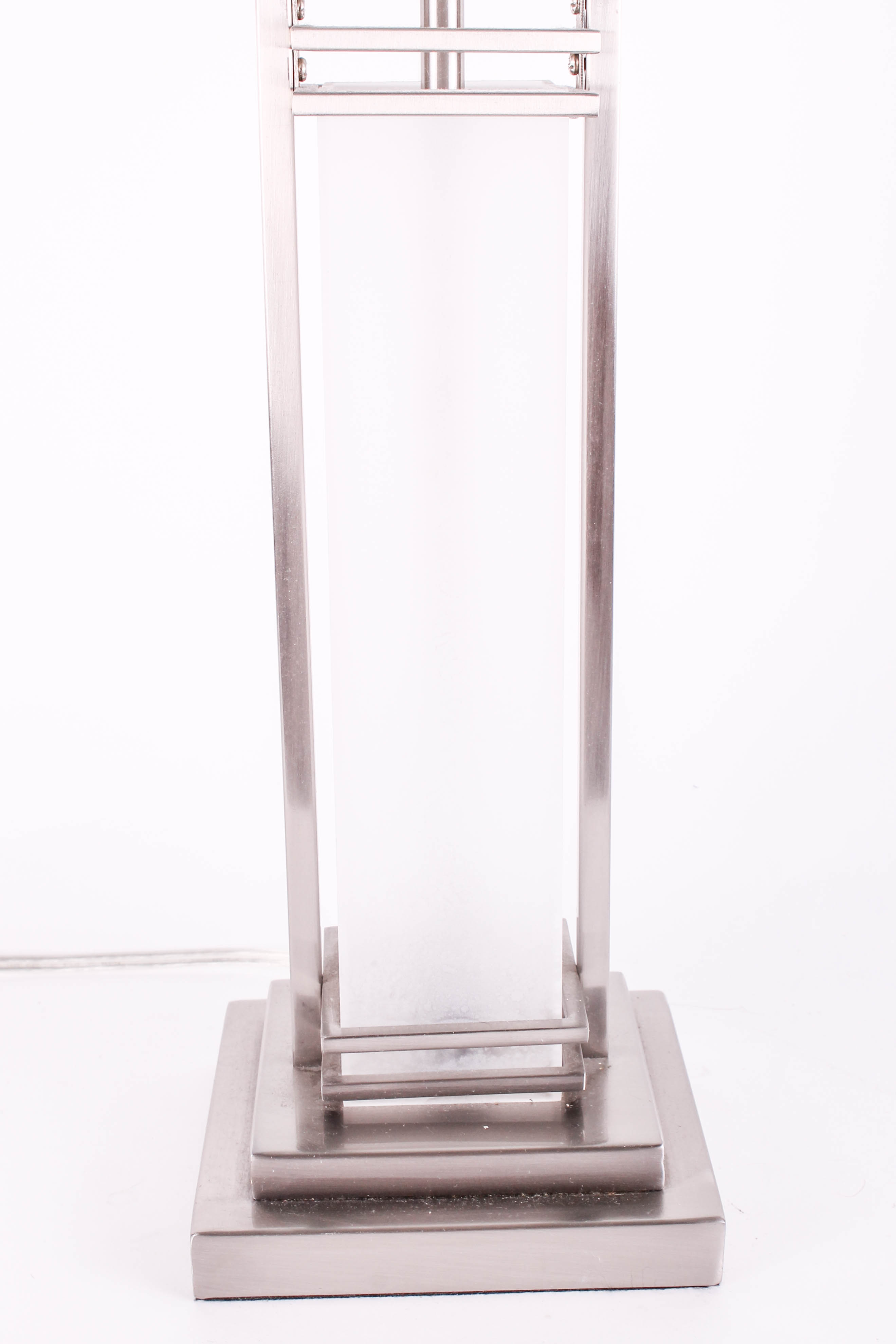 Contemporary Metal and Acrylic Table Lamp