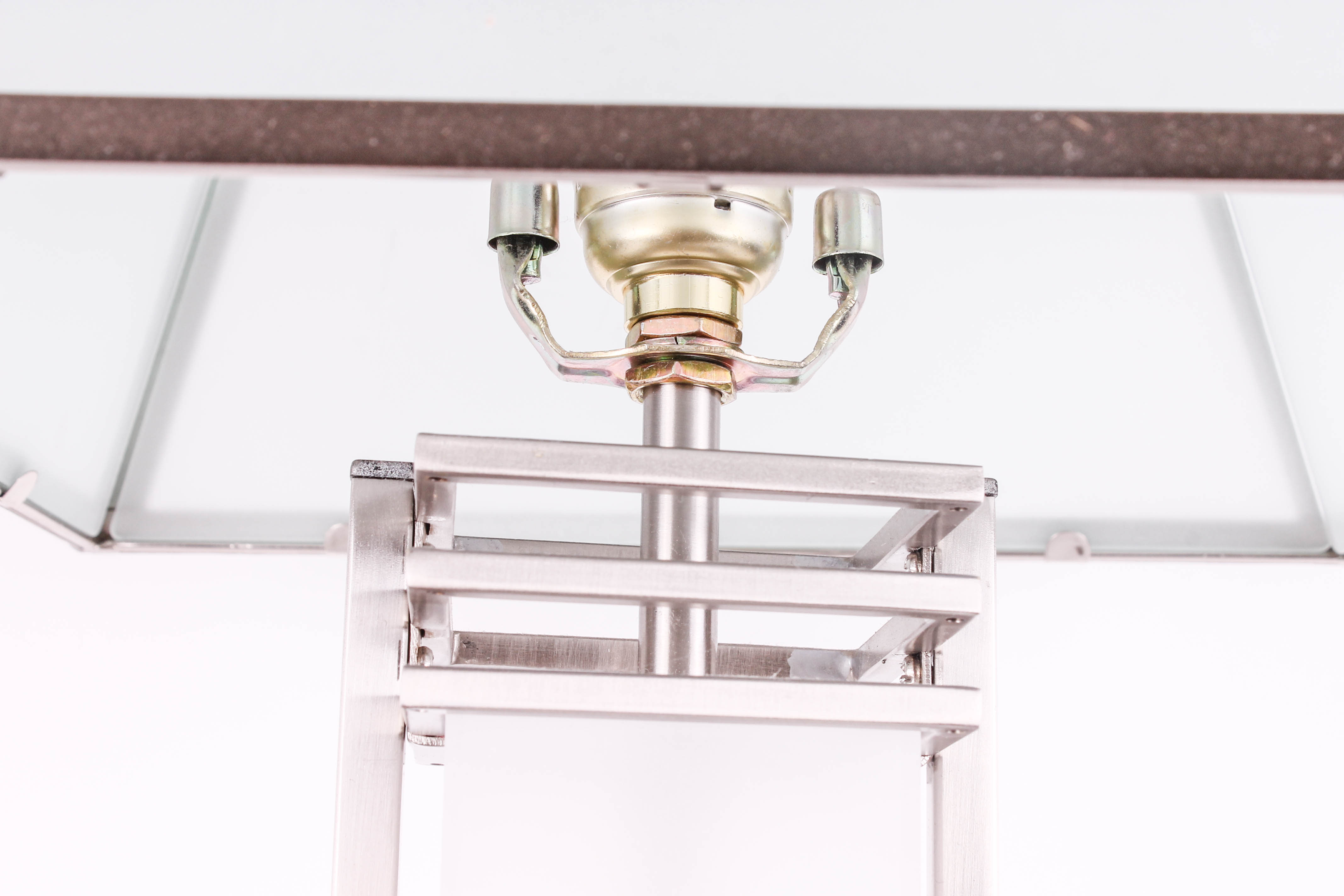 Contemporary Metal and Acrylic Table Lamp