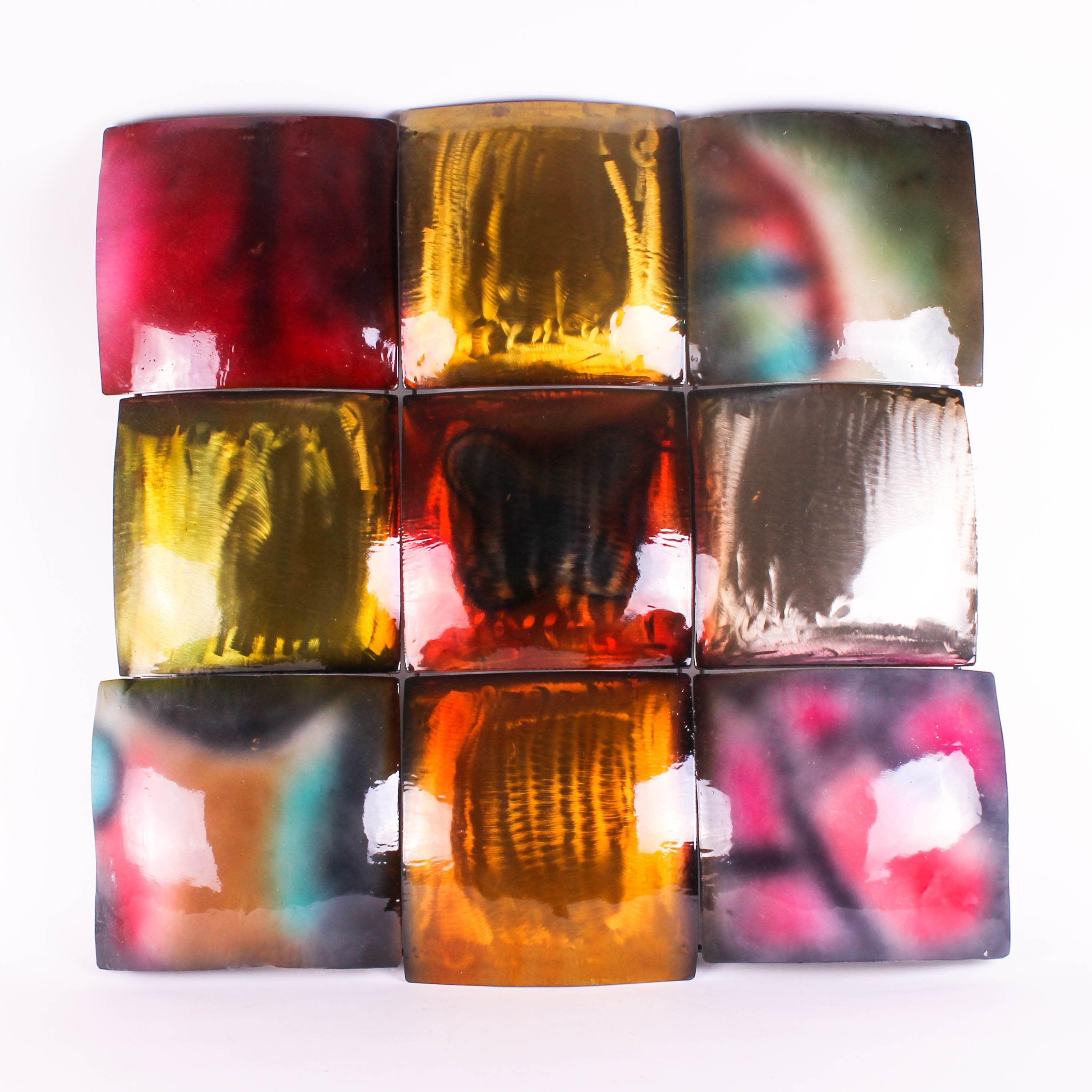 Colorful Contemporary Wall Art Sculpture