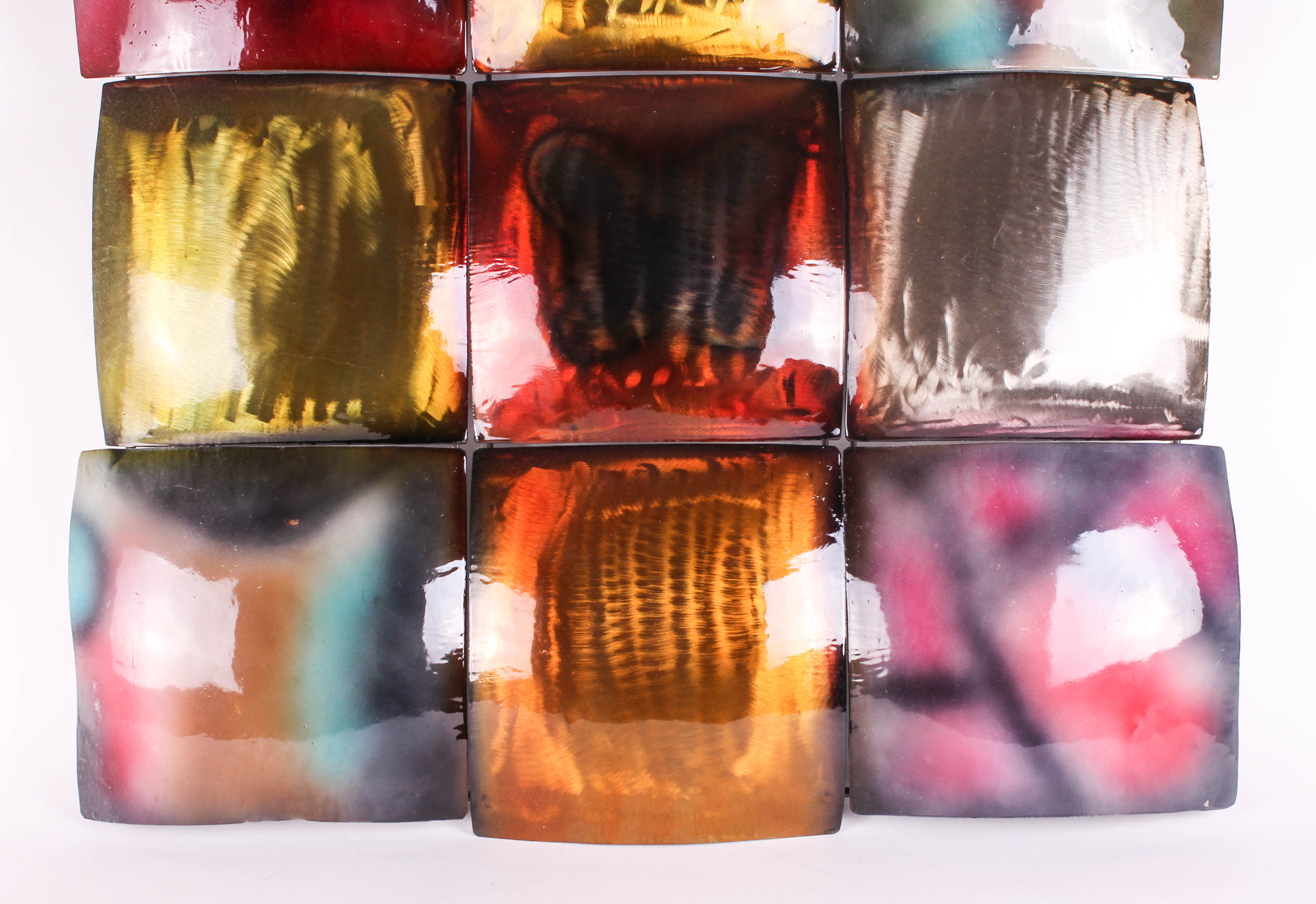 Colorful Contemporary Wall Art Sculpture