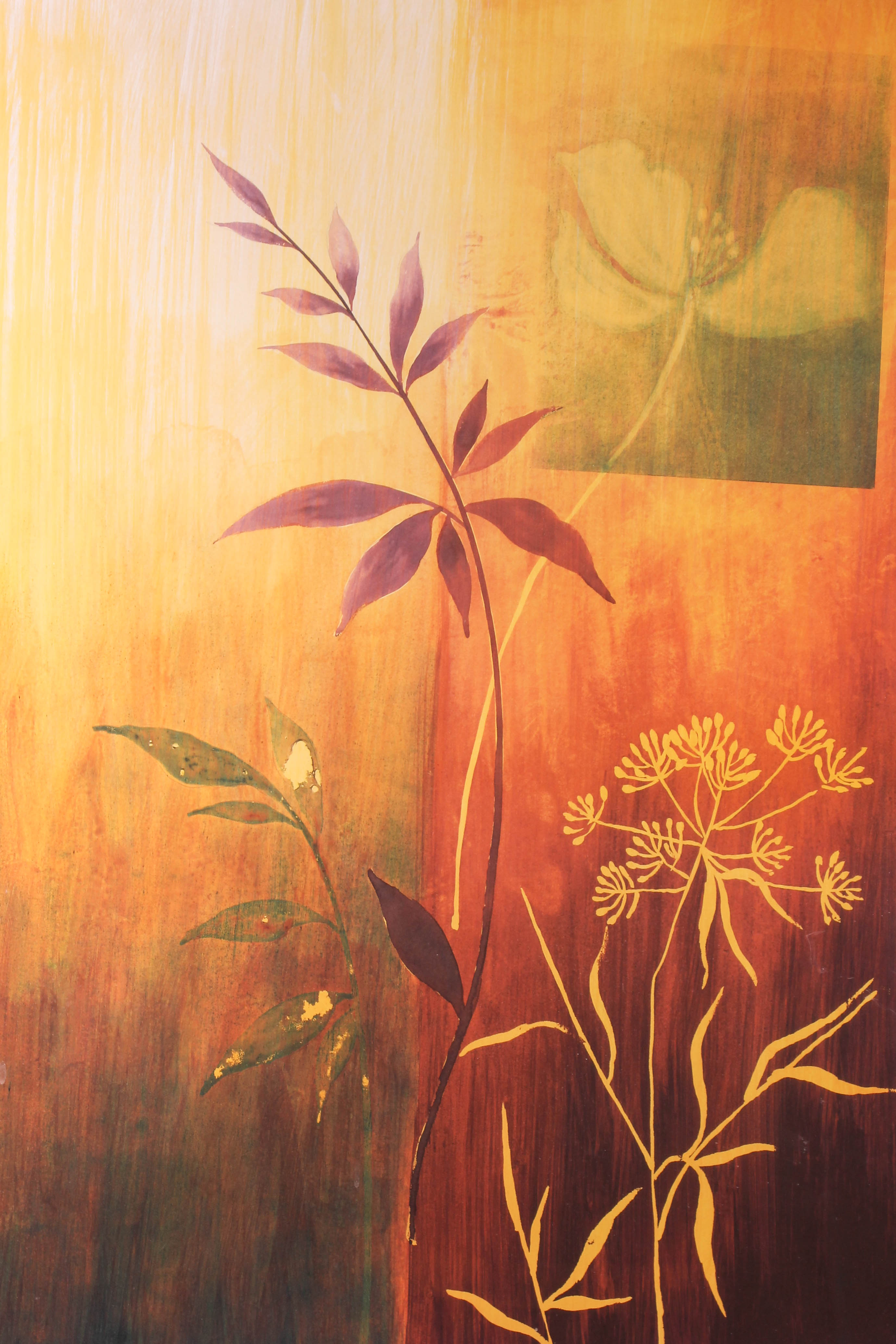 Framed Floral Offset Lithograph