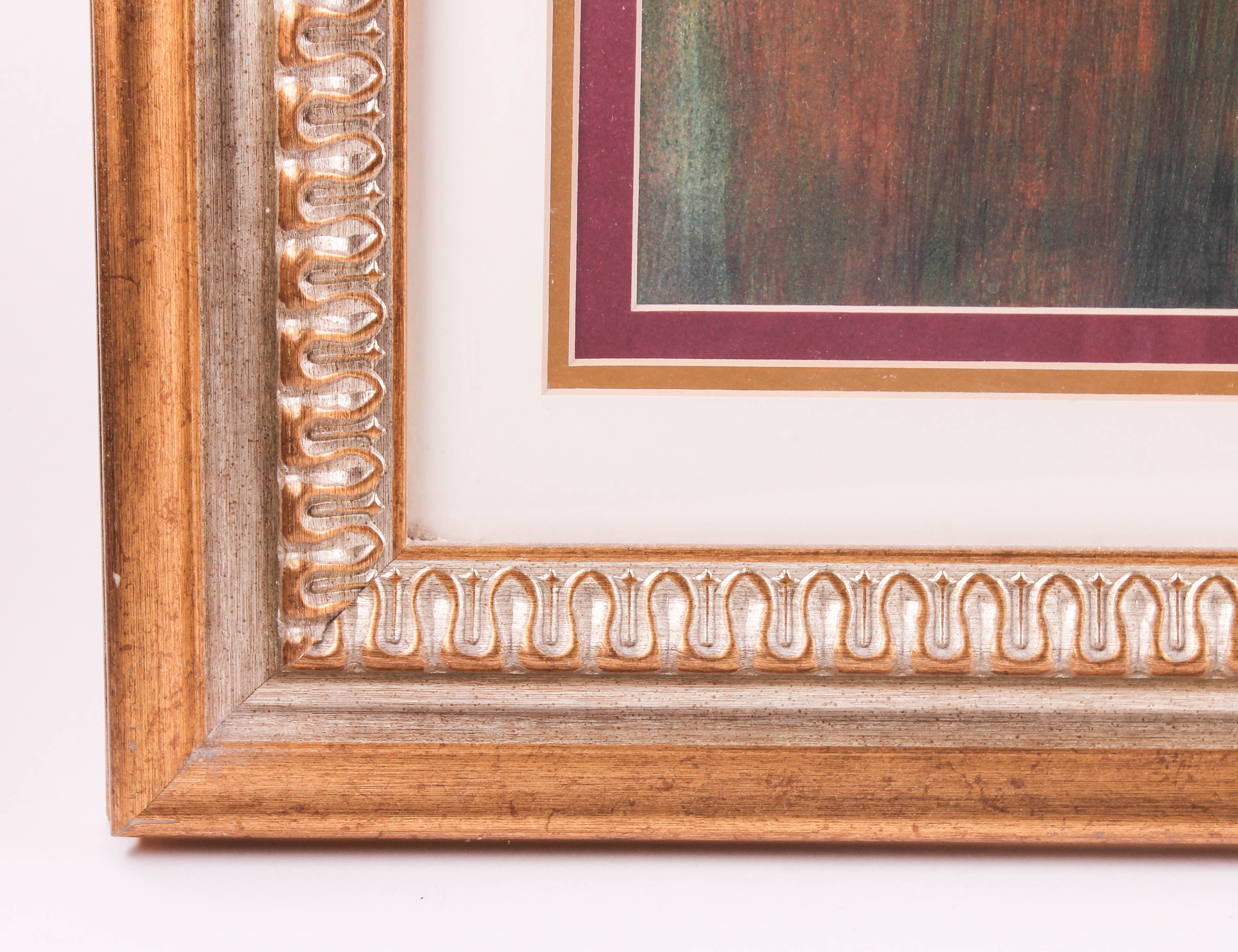 Framed Floral Offset Lithograph