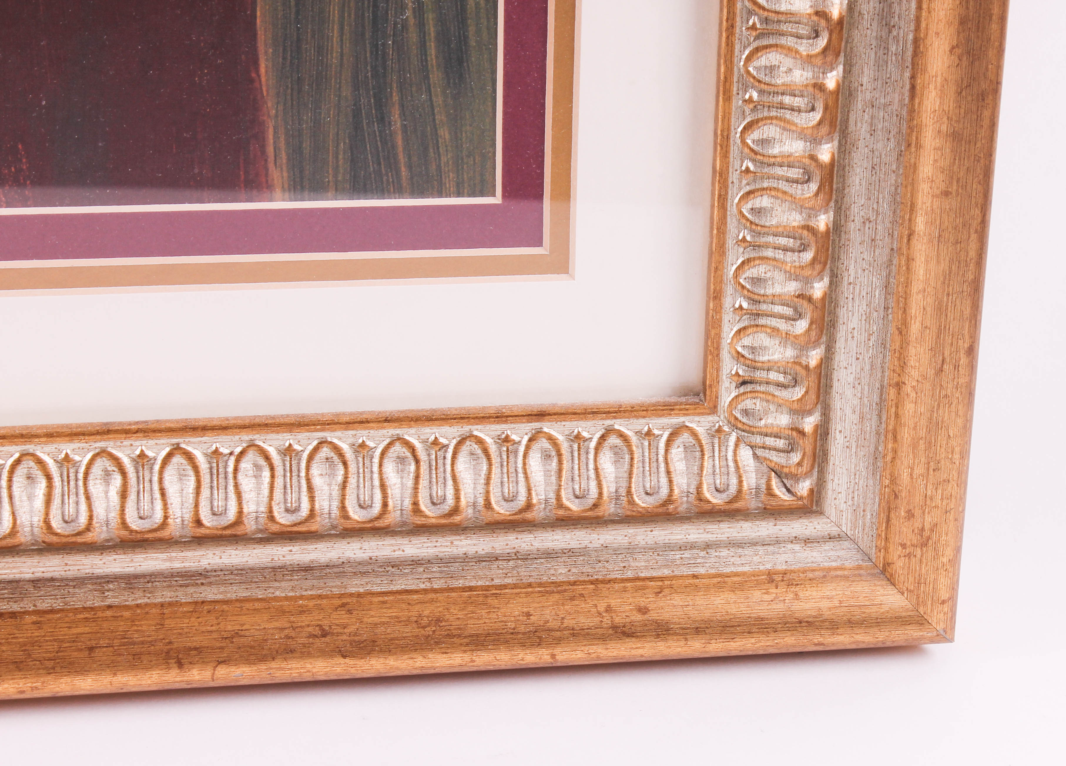 Framed Floral Offset Lithograph